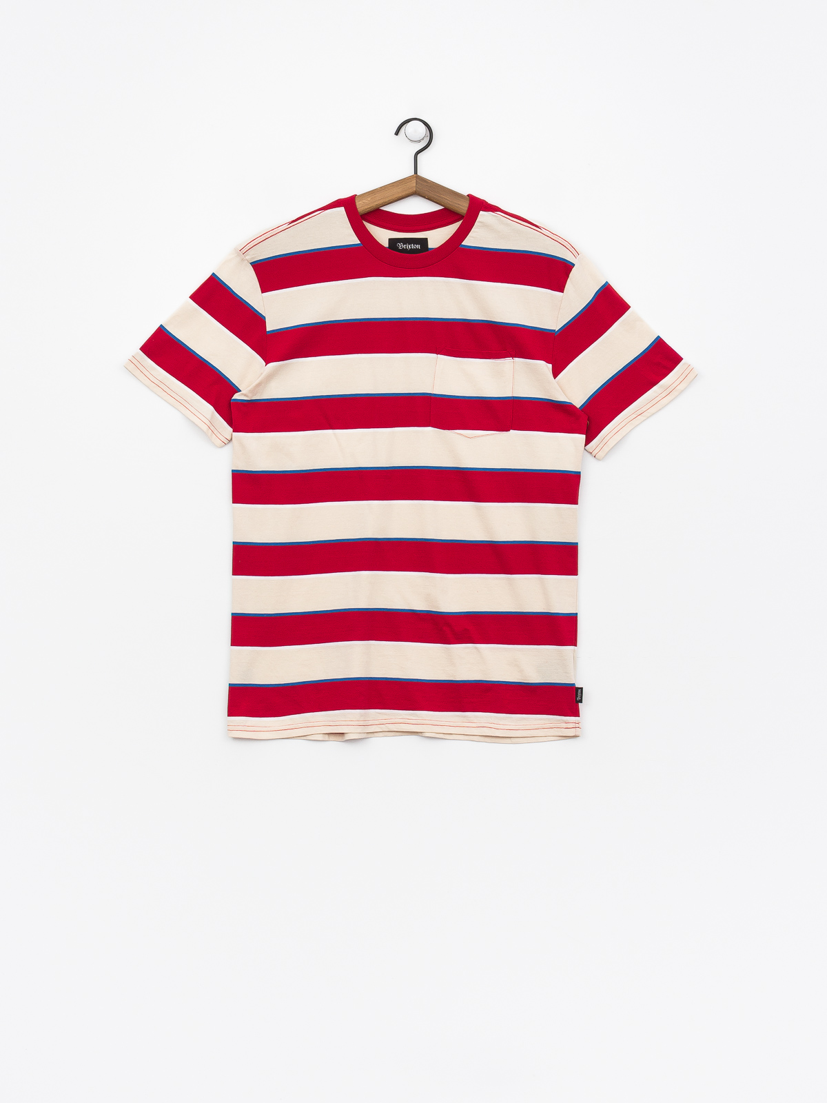 T-shirt Brixton Hilt Wshd Pkt (tan/red)