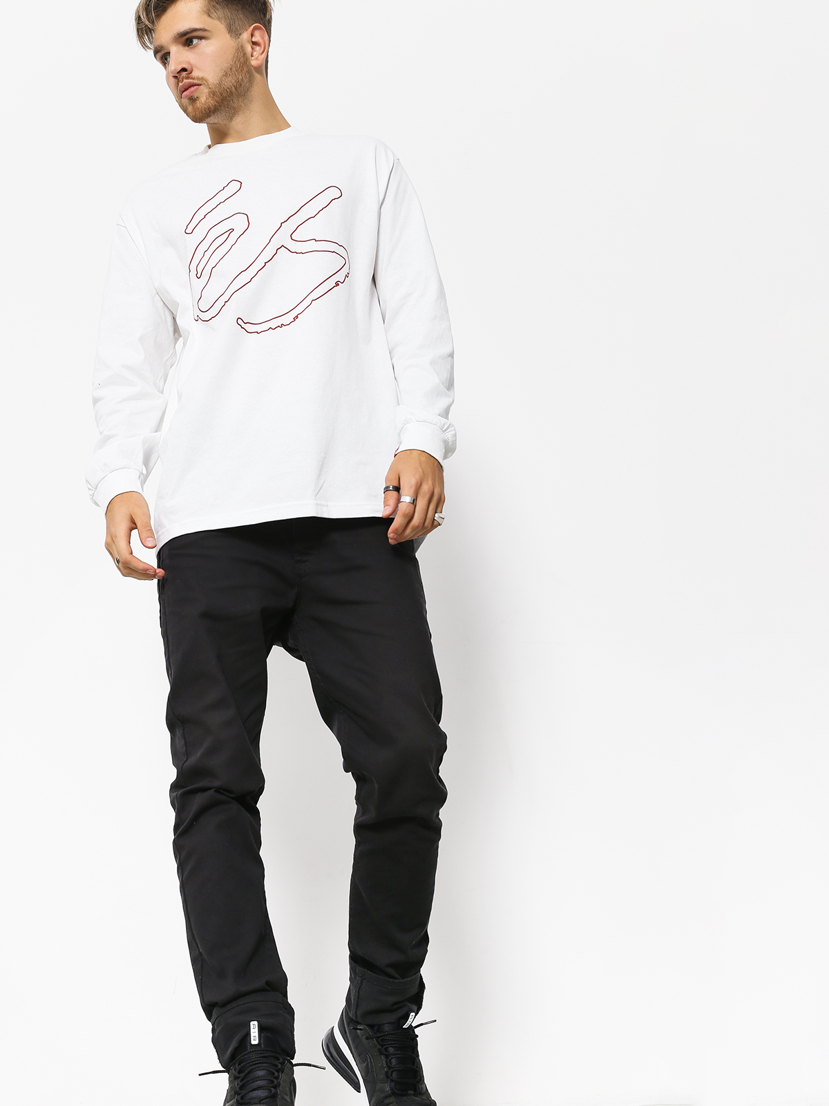Longsleeve Es Script (white)
