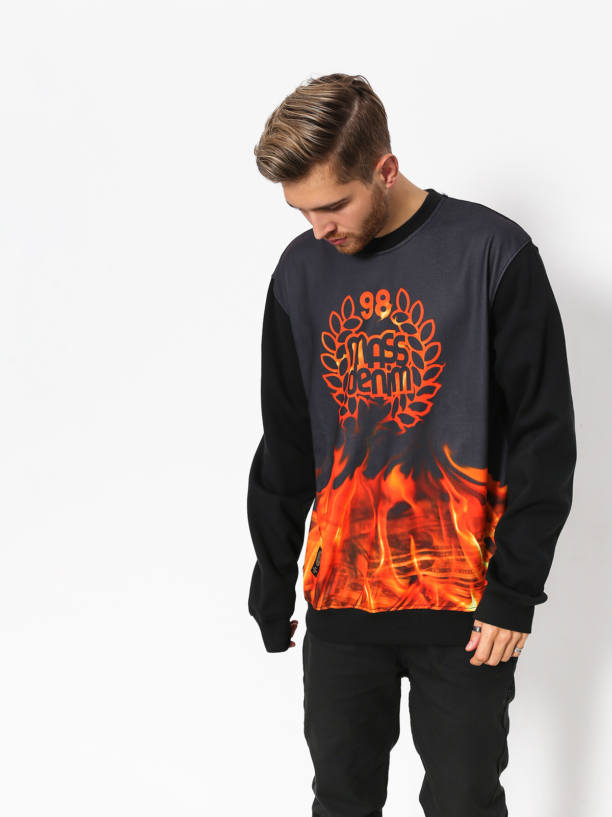 Bluza MassDnm Burn Babylon (black)