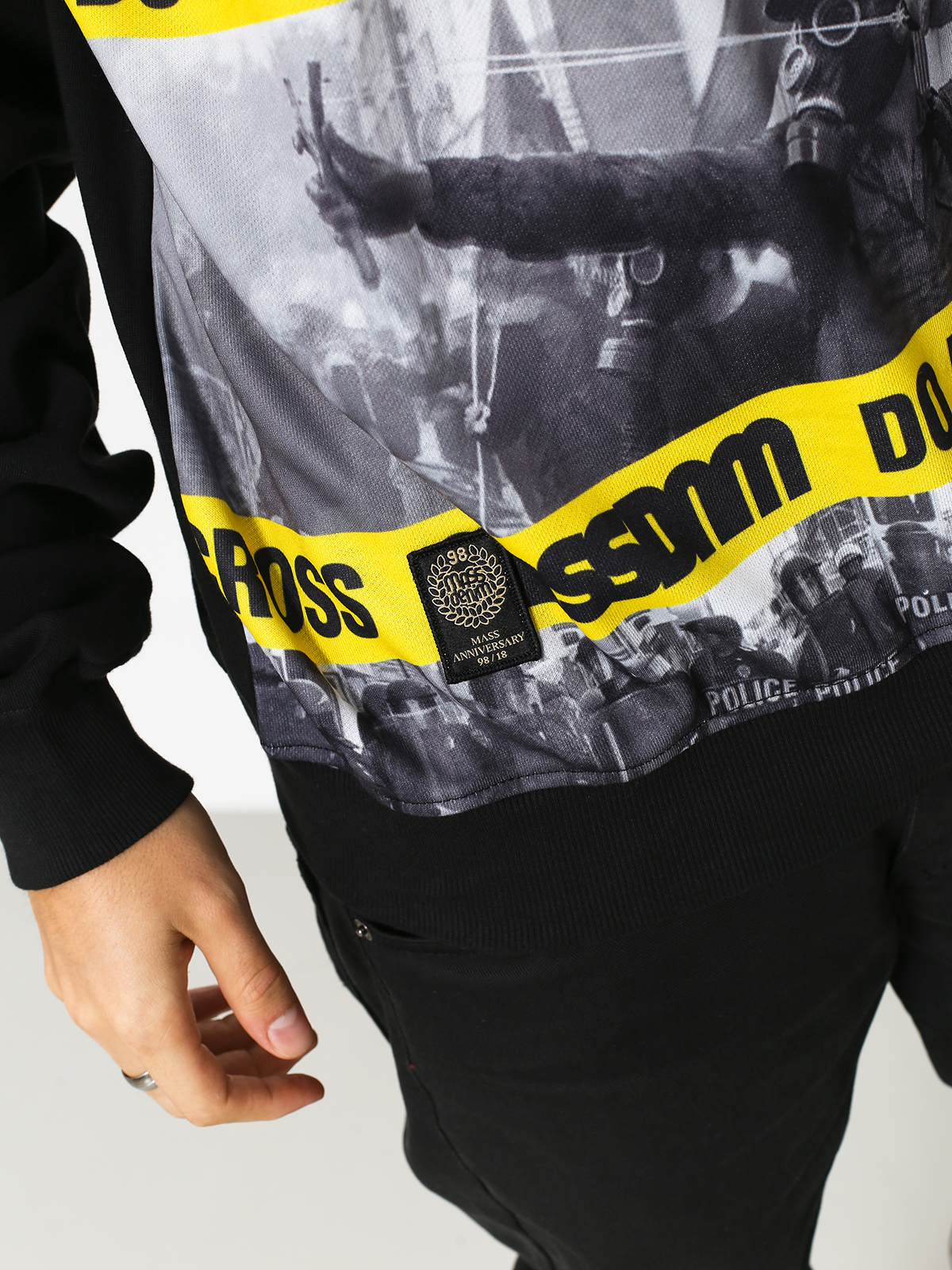 Bluza MassDnm Do Not Cross (black)