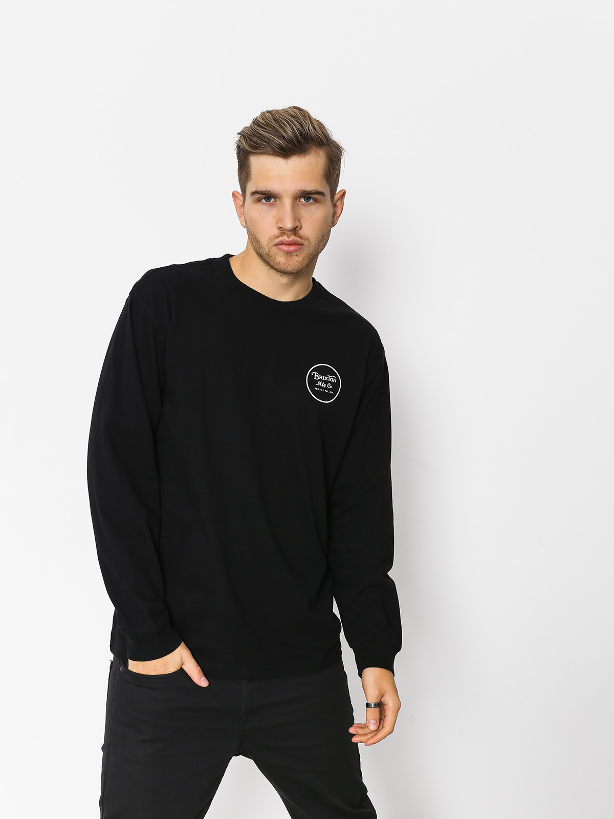 Longsleeve Brixton Wheeler II Stt (black)