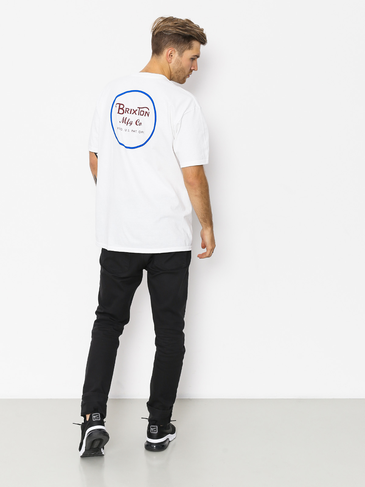T-shirt Brixton Wheeler II Stnd (white/blue/red)