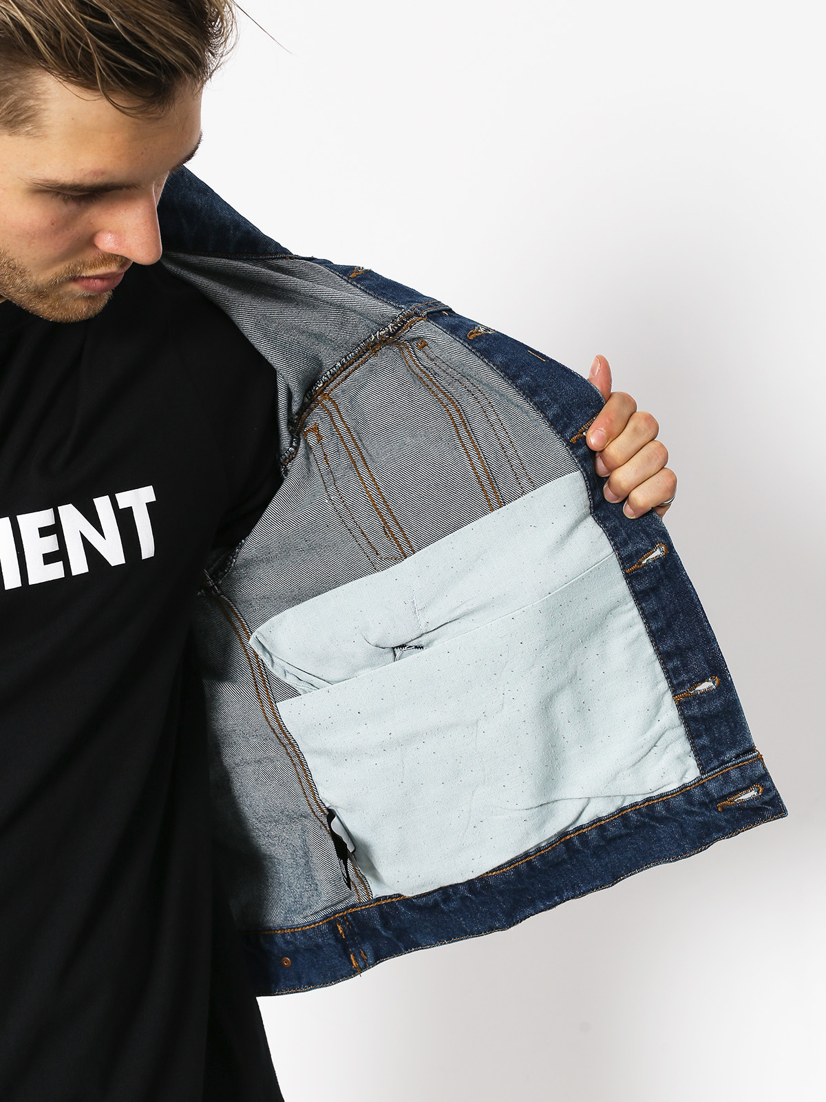 Kurtka Brixton Cable Denim (worn indigo)