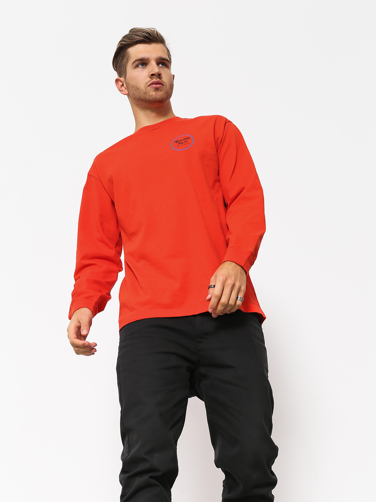 Longsleeve Brixton Wheeler II Stt (orange)