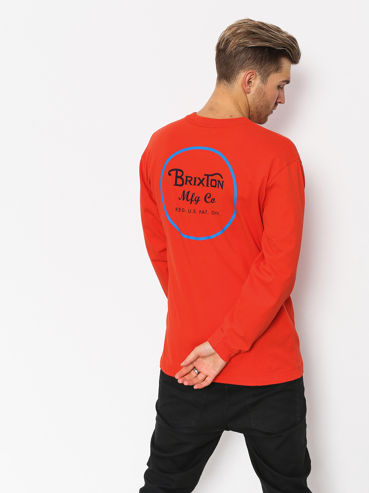 Longsleeve Brixton Wheeler II Stt (orange)