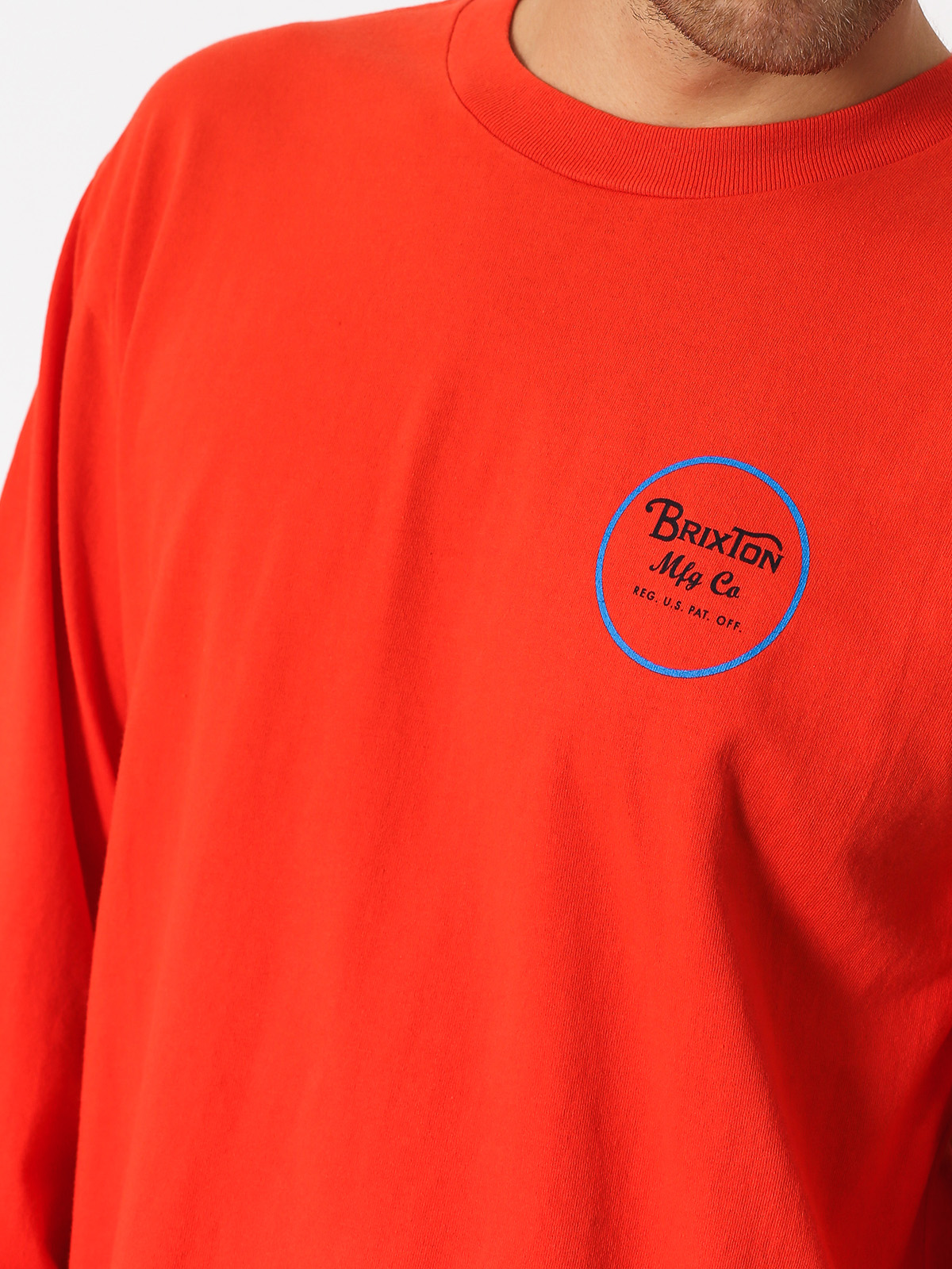Longsleeve Brixton Wheeler II Stt (orange)