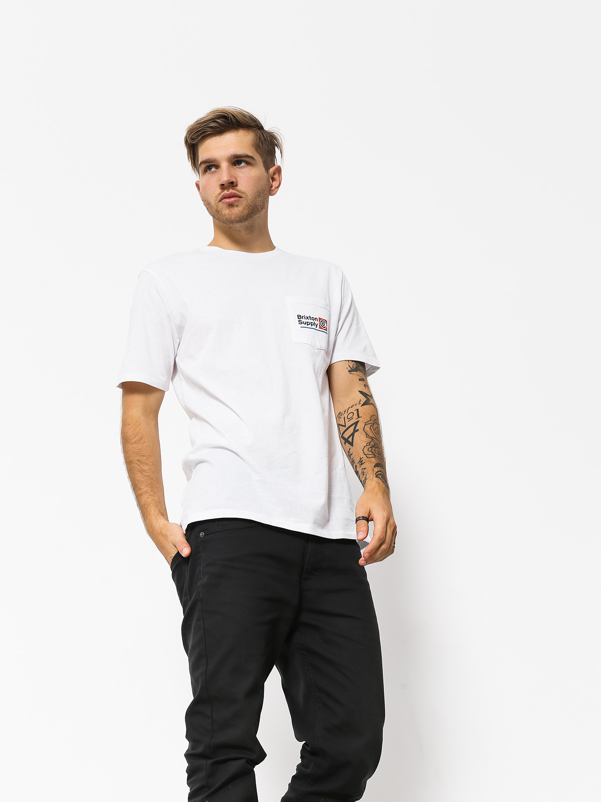 T-shirt Brixton Orson Pkt (white)