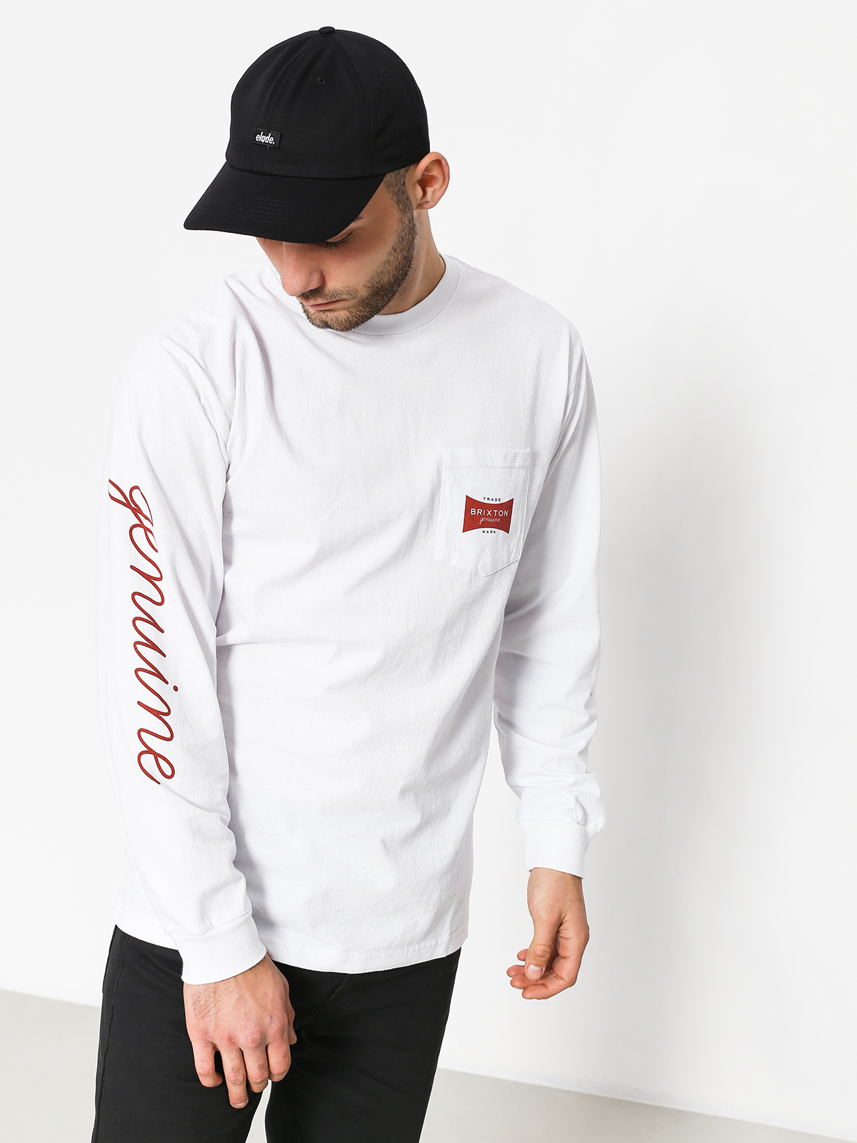 Longsleeve Brixton Ramsey II Pkt Stt (white)
