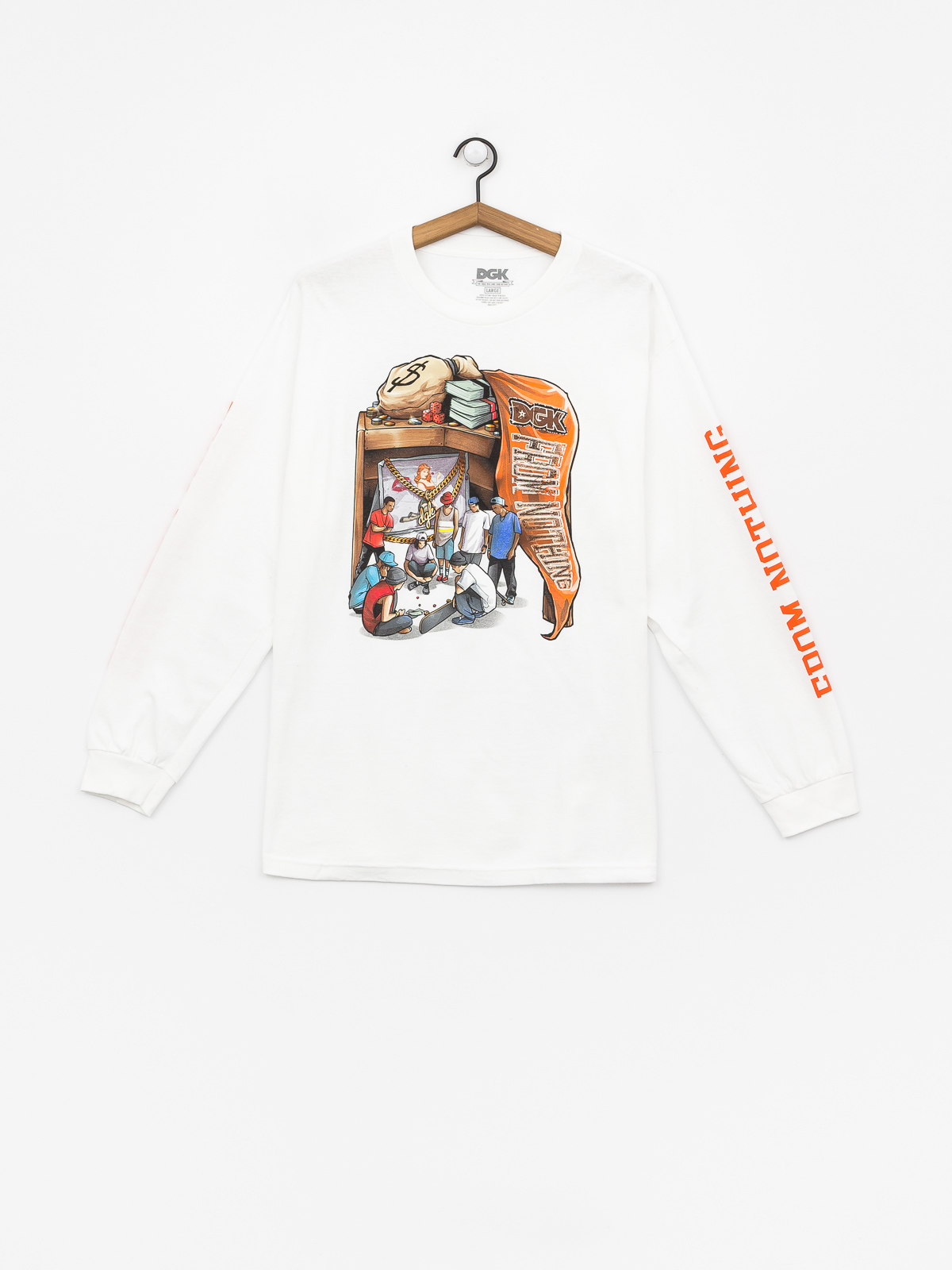Longsleeve DGK Hard Knocks (white)