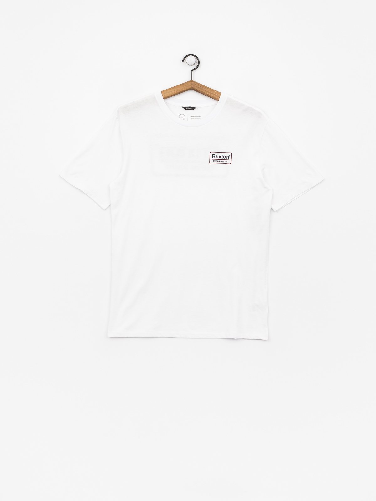 T-shirt Brixton Palmer Prem (white/navy)