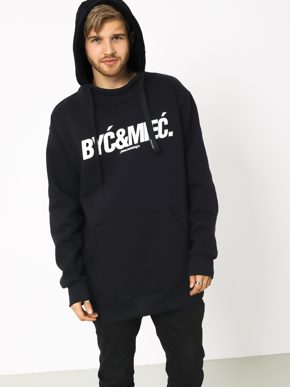 Bluza z kapturem Stoprocent Być & Mieć HD (black)