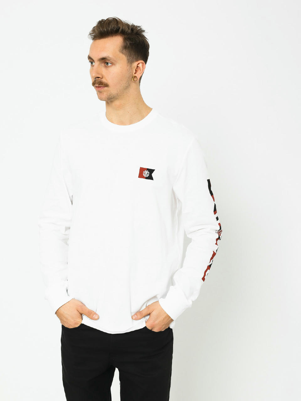 Longsleeve Element Territory (optic white)