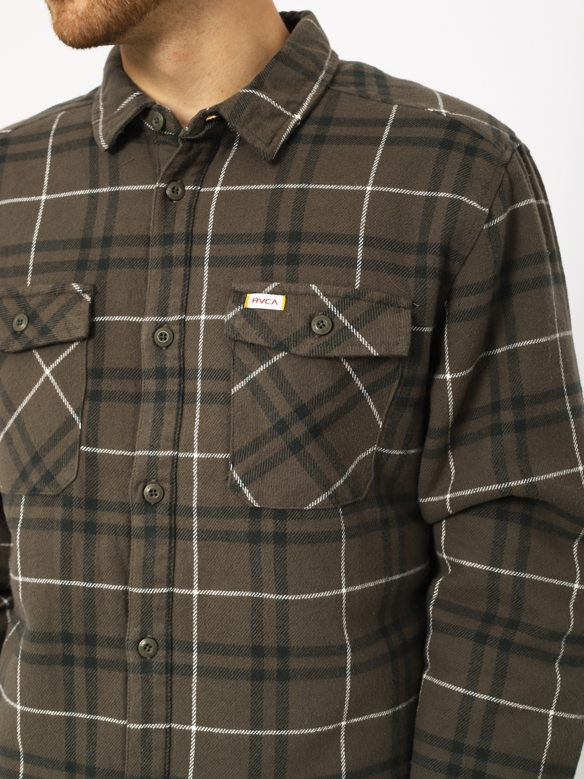 Koszula RVCA Ar Plaid Ls (olive)