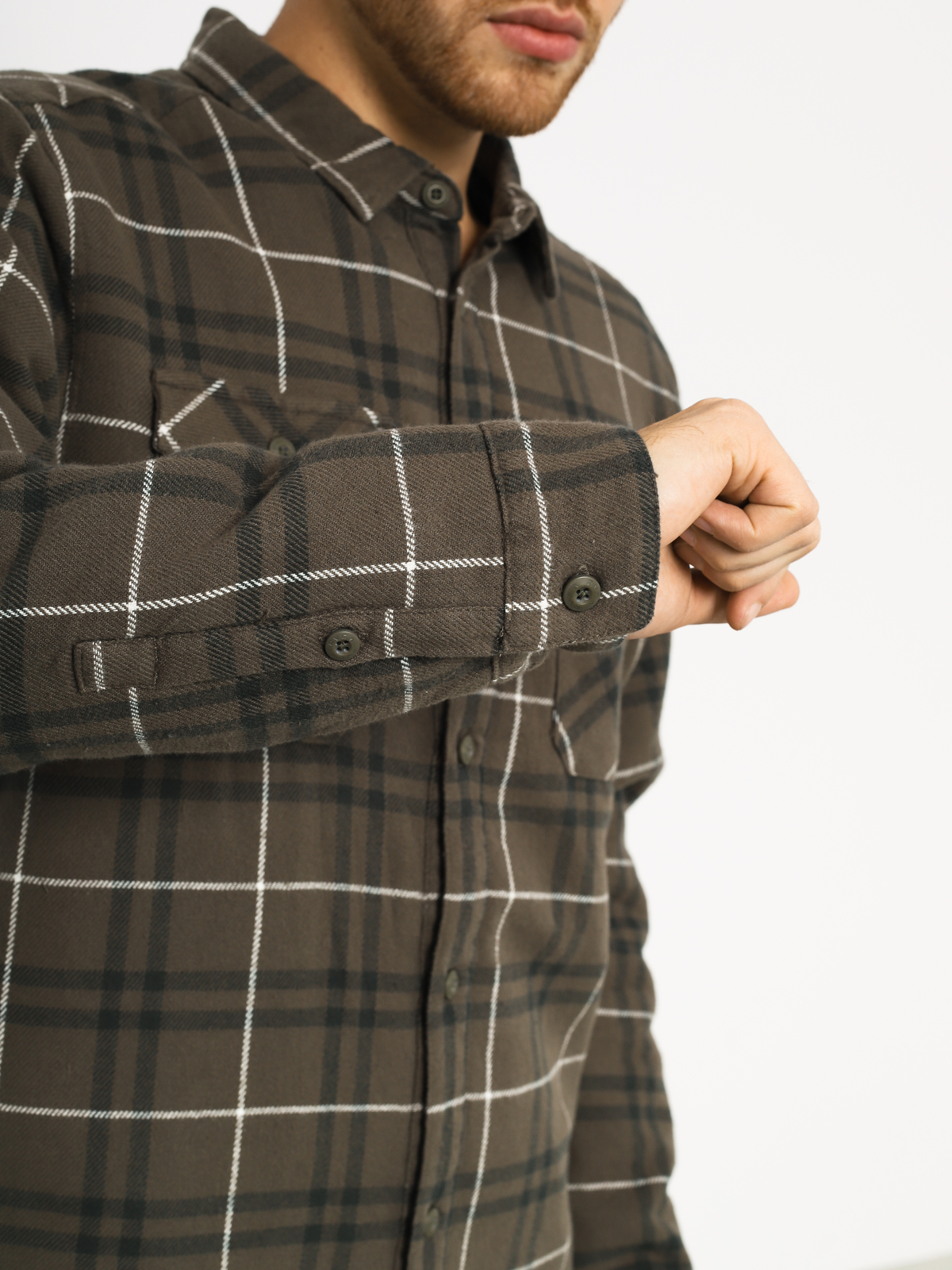 Koszula RVCA Ar Plaid Ls (olive)