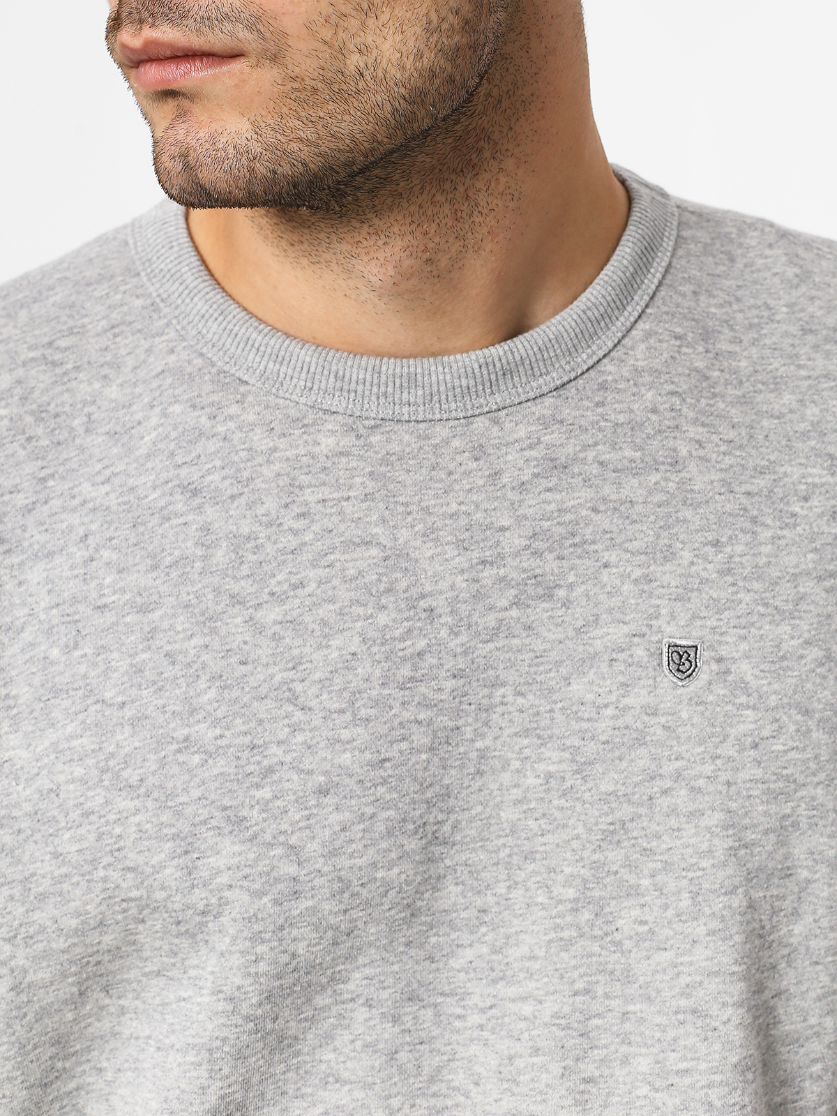 Bluza Brixton B Shield Crew (heather grey)