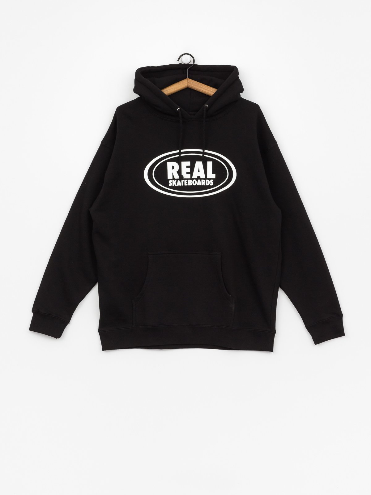 Bluza z kapturem Real Og Oval HD (black/white)