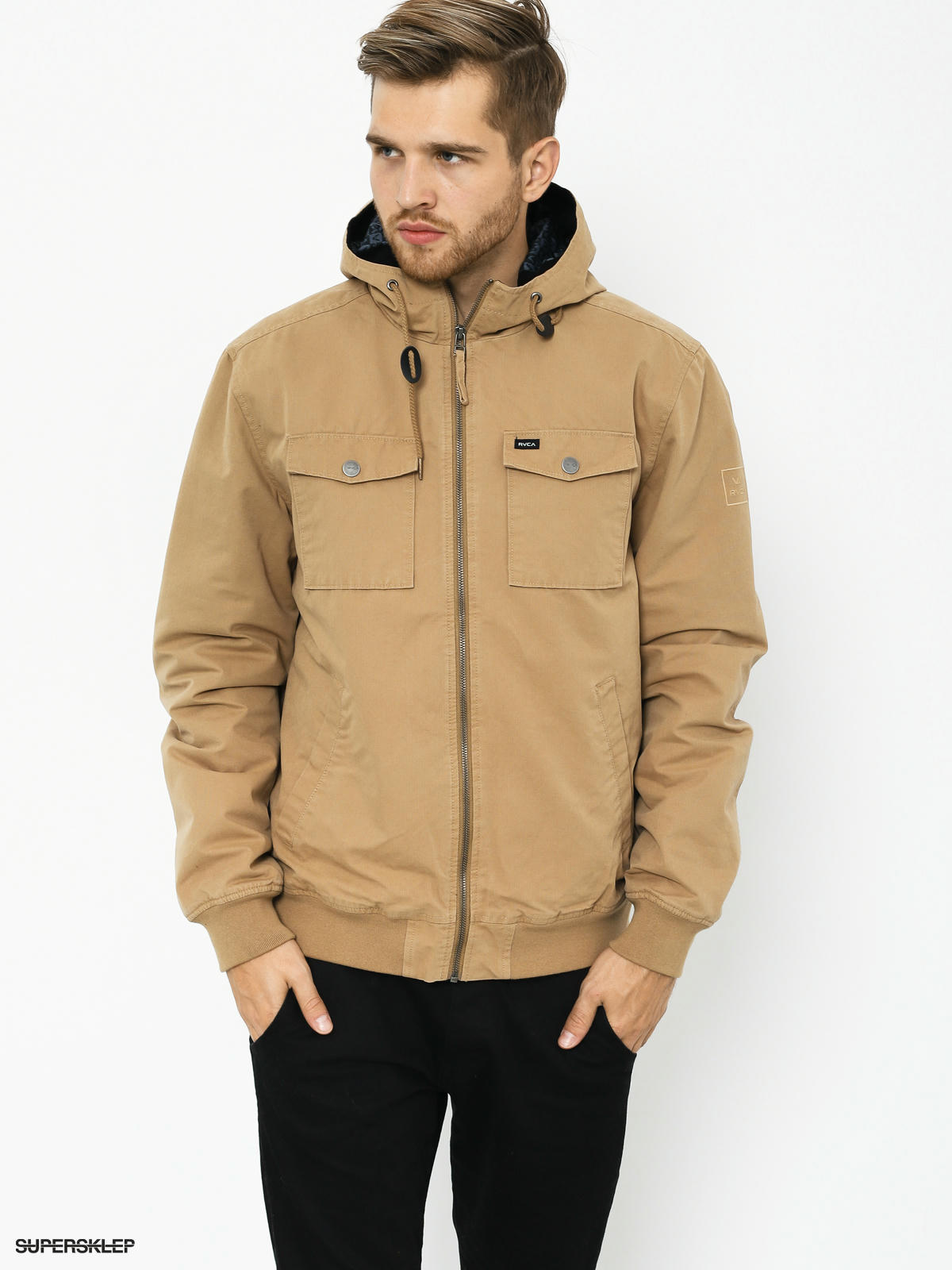 rvca hooded bomber ii