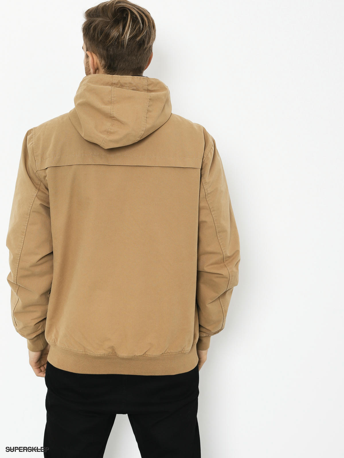 Kurtka RVCA Hooded Bomber II dark sand