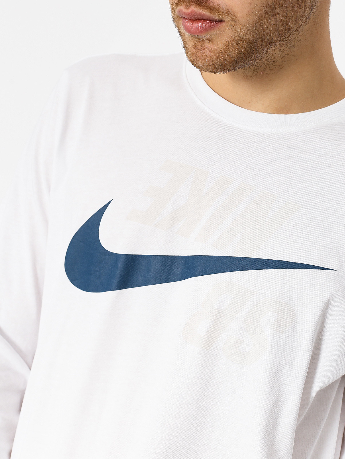 Longsleeve Nike SB Sb Backwards (white/blue force)