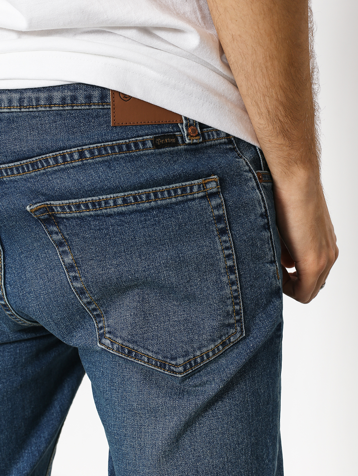 Spodnie Brixton Reserve 5 Pkt Denim (worn indigo)