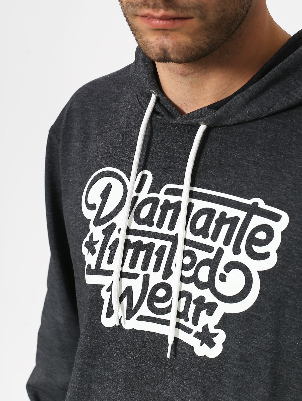 Bluza z kapturem Diamante Wear Dlw Fluo HD (grey)