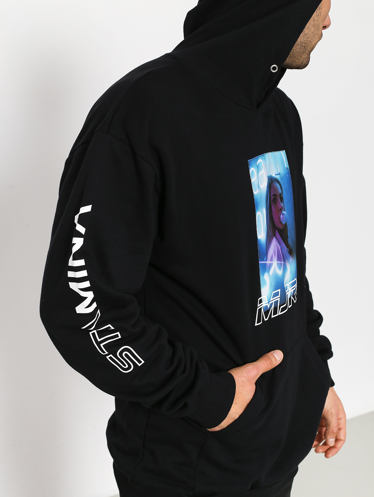 Bluza z kapturem Majors Mjrs Blue HD (black)