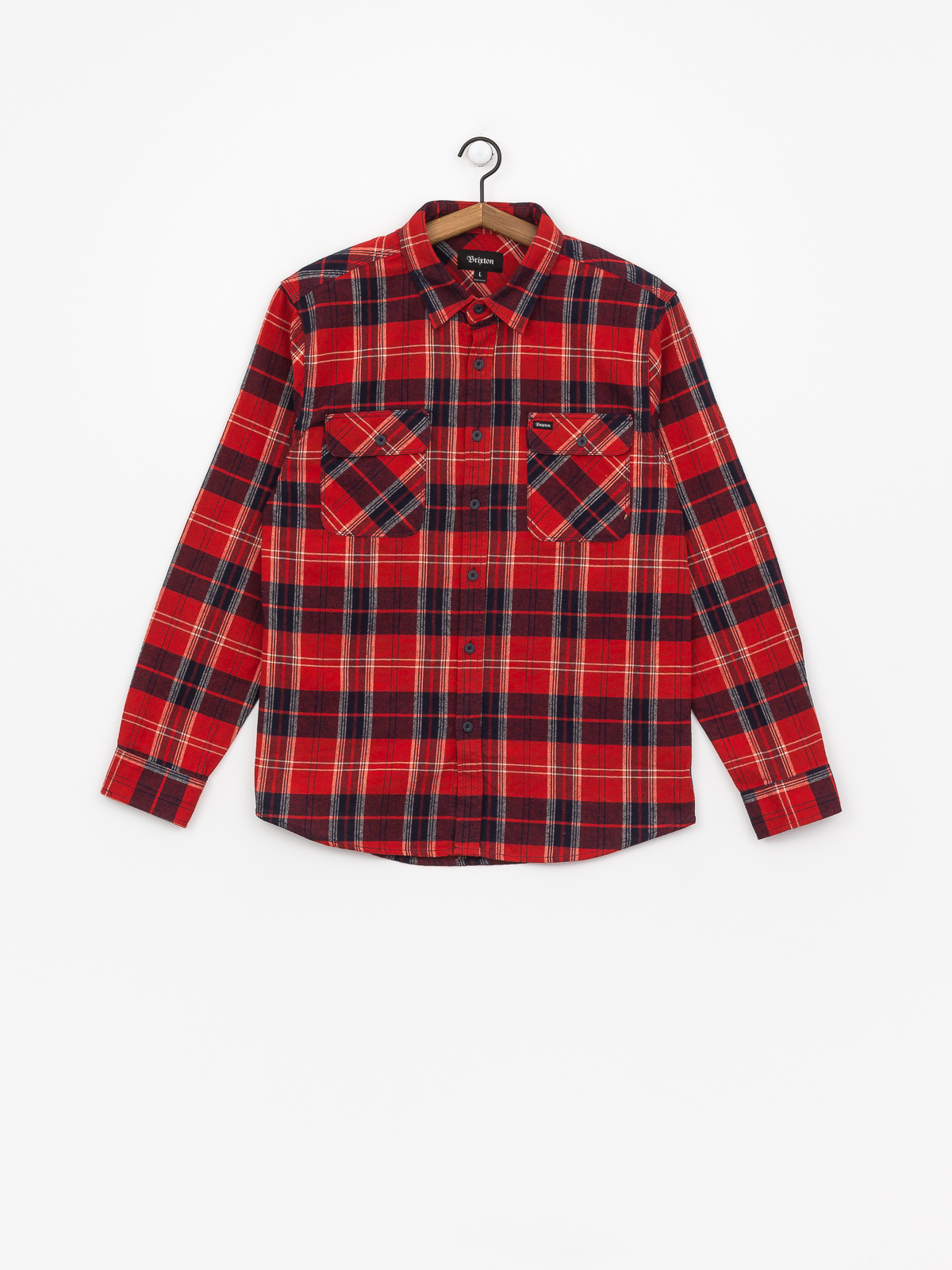 Koszula Brixton Bowery Ls (red/navy)