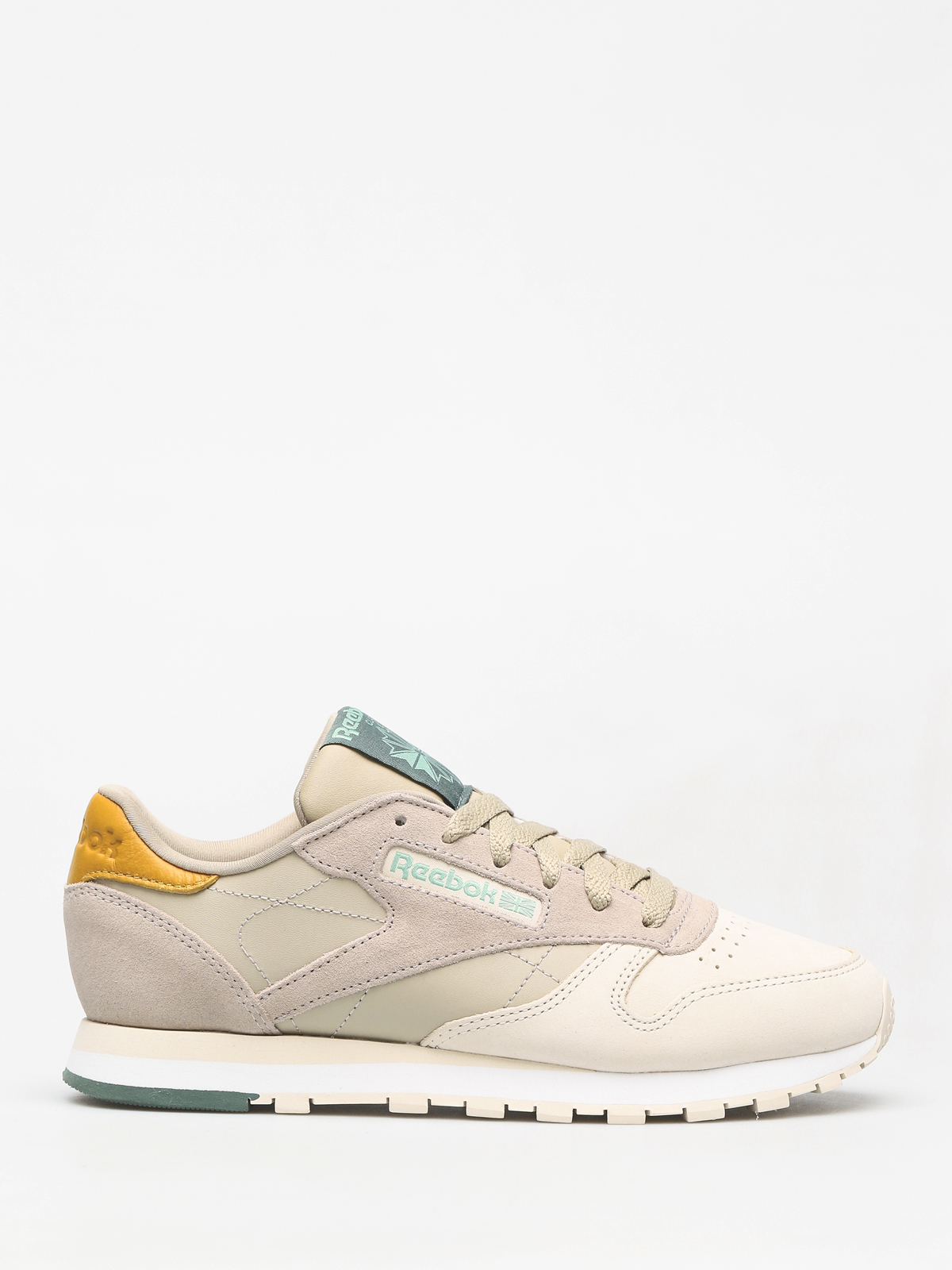 Buty Reebok Classic Leather Wmn (cb spr neutral/sandtrp/wd khaki/wht/chalk grn)