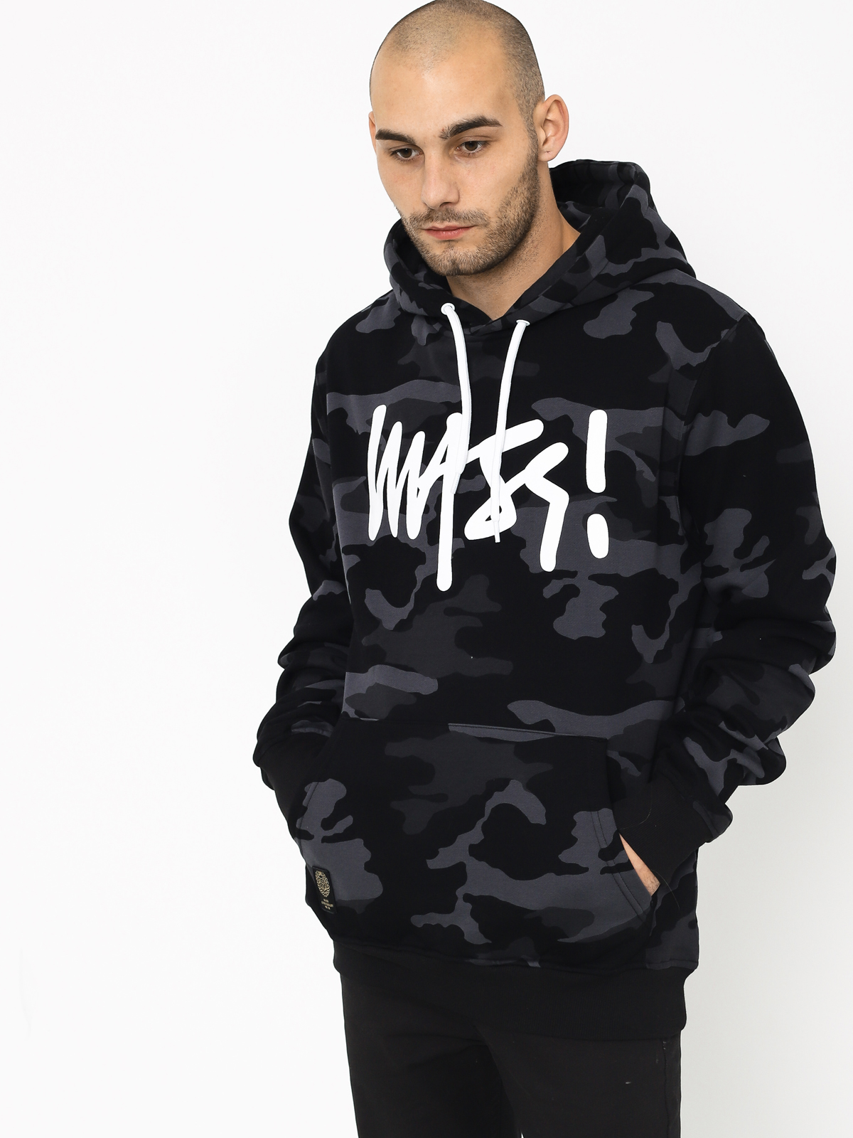 Bluza z kapturem MassDnm Signature HD (black camo)