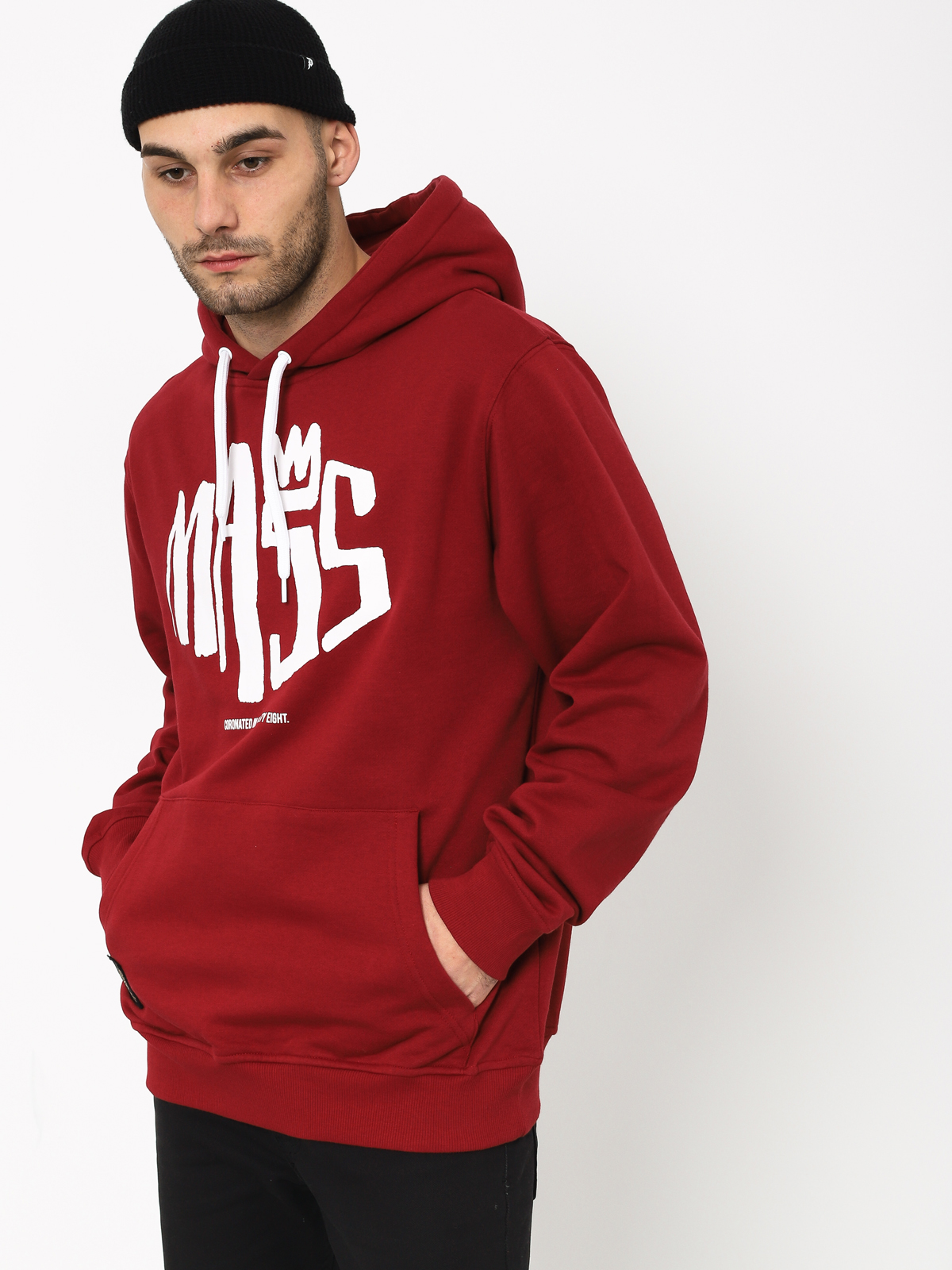 Bluza z kapturem MassDnm Crown HD (claret)