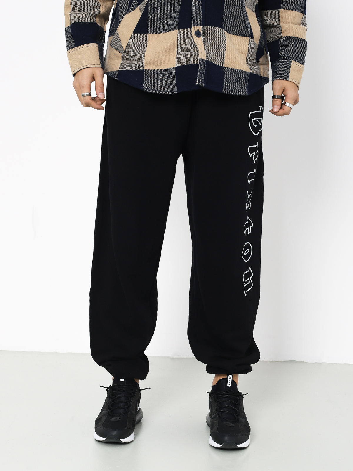 Spodnie Brixton Proxy Sweatpant (black/white)
