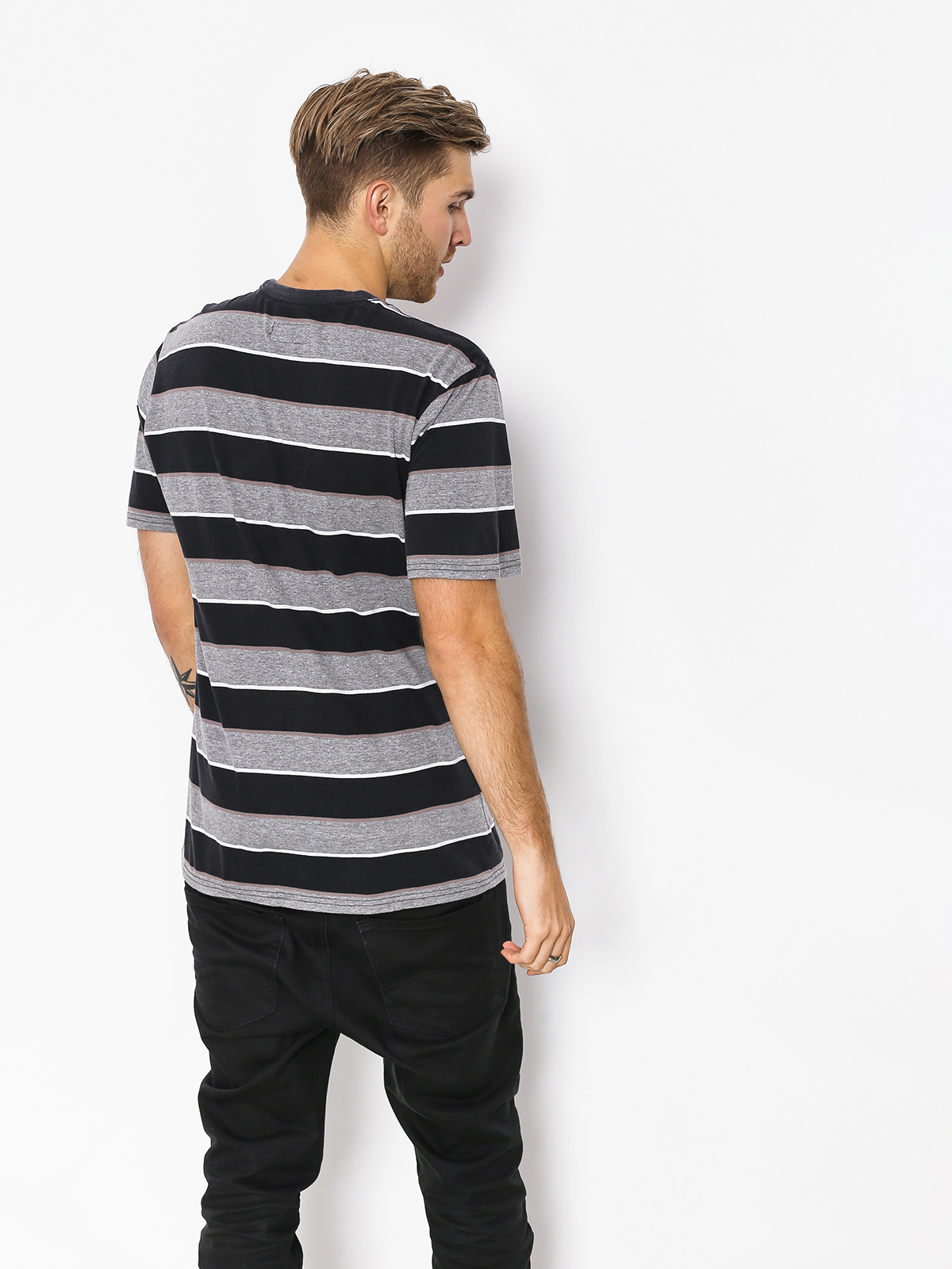 T-shirt Brixton Hilt Wshd Pkt (heather grey/black)