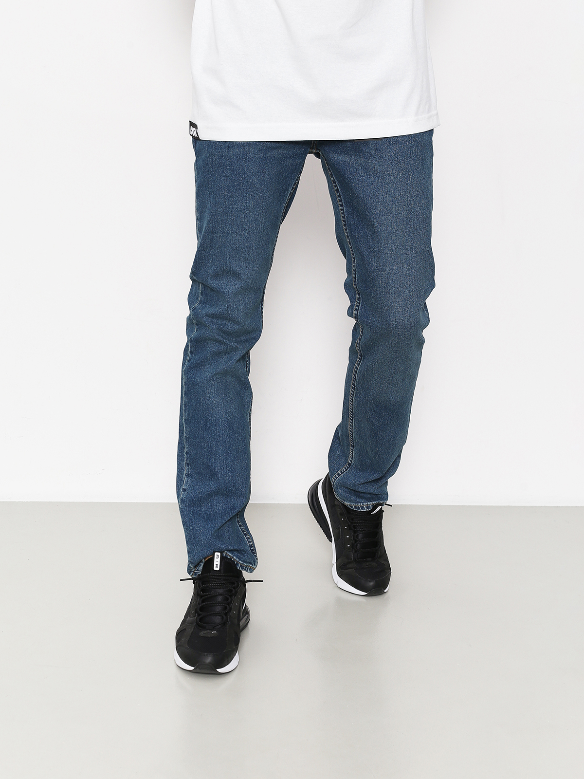 Spodnie Brixton Reserve 5 Pkt Denim niebieski worn indigo