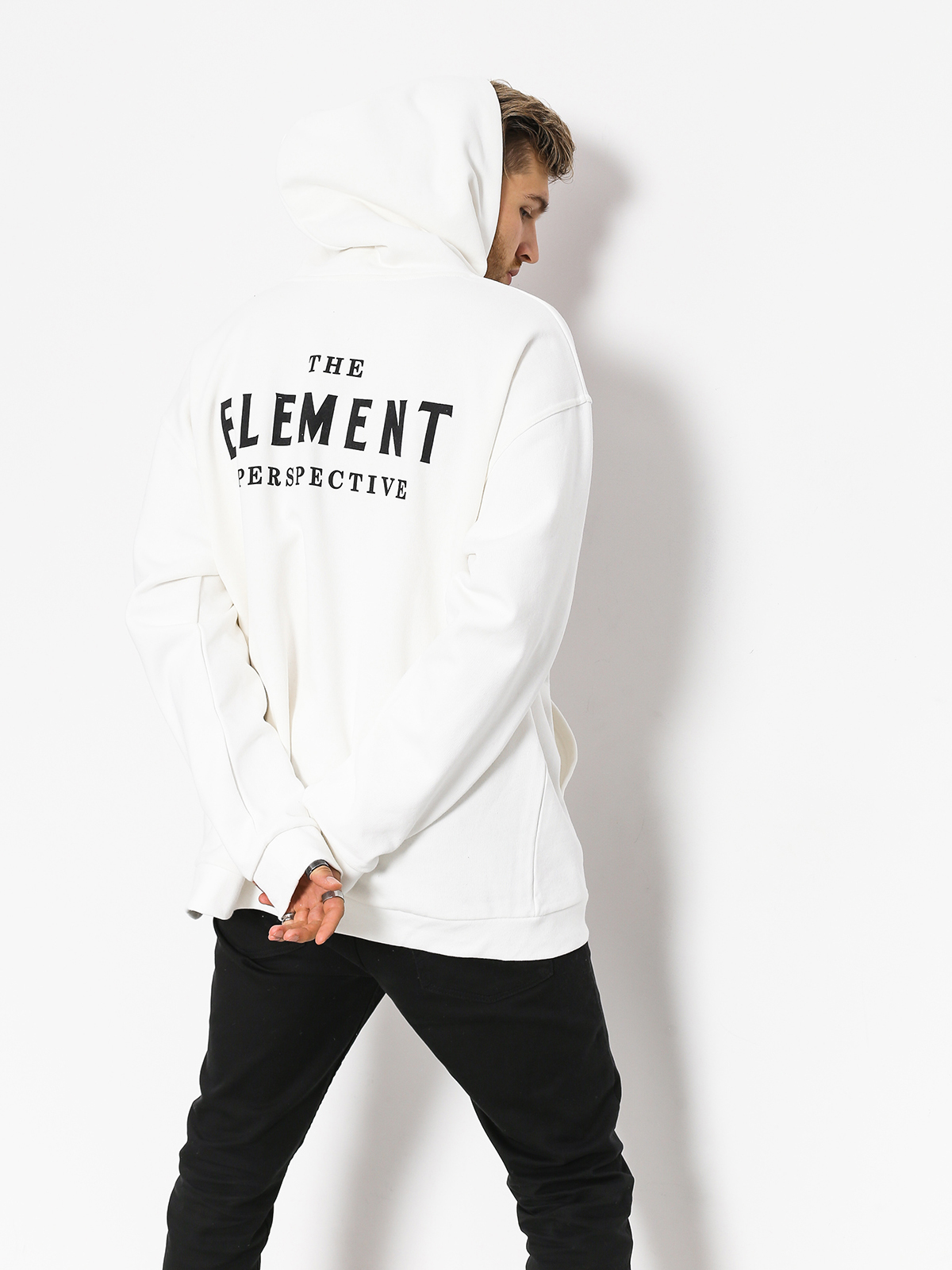 Bluza z kapturem Element Analog HD (optic white)