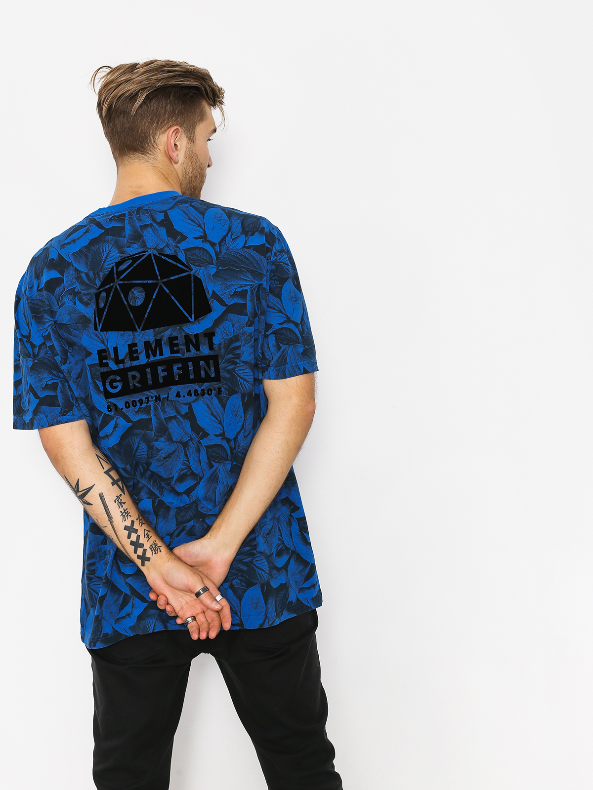 T-shirt Element Griffin Leaf Camo (royal blue)