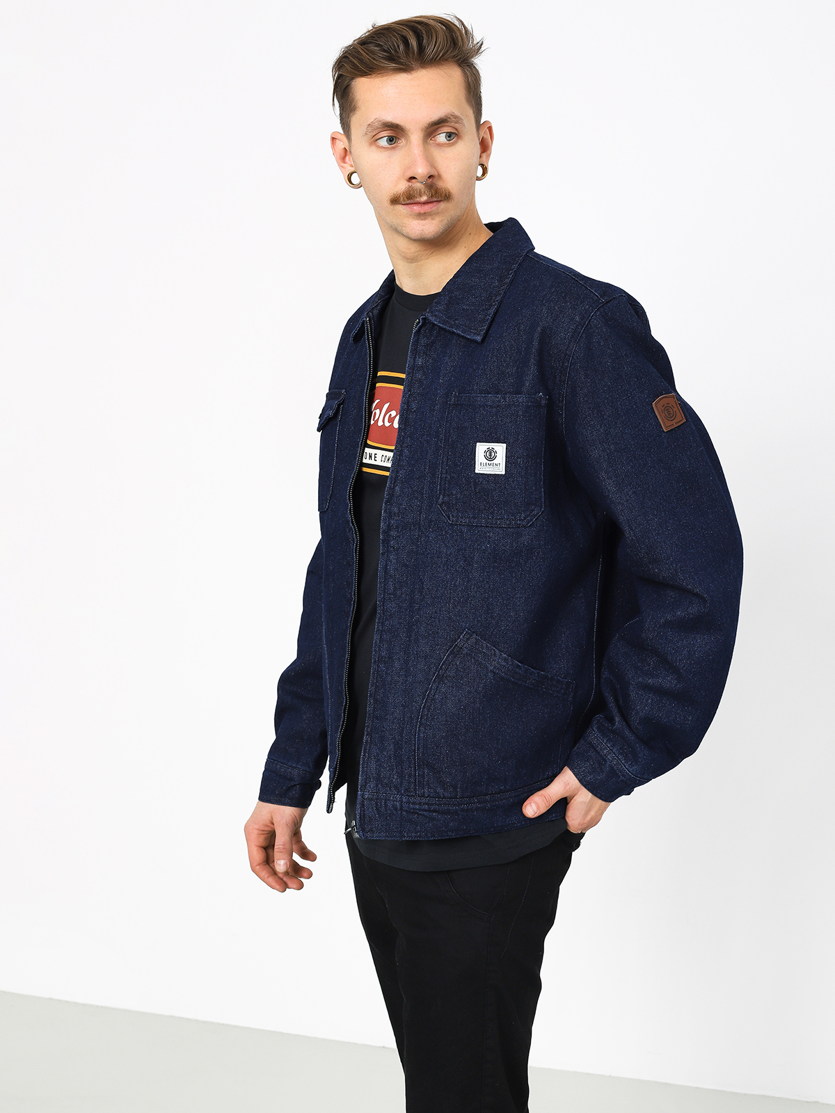 Kurtka Element Bronson (raw indigo)