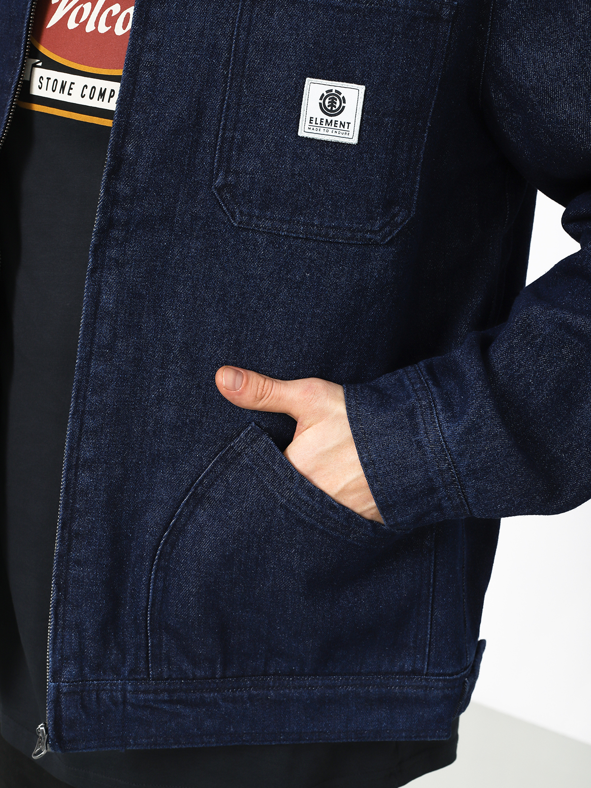 Kurtka Element Bronson (raw indigo)