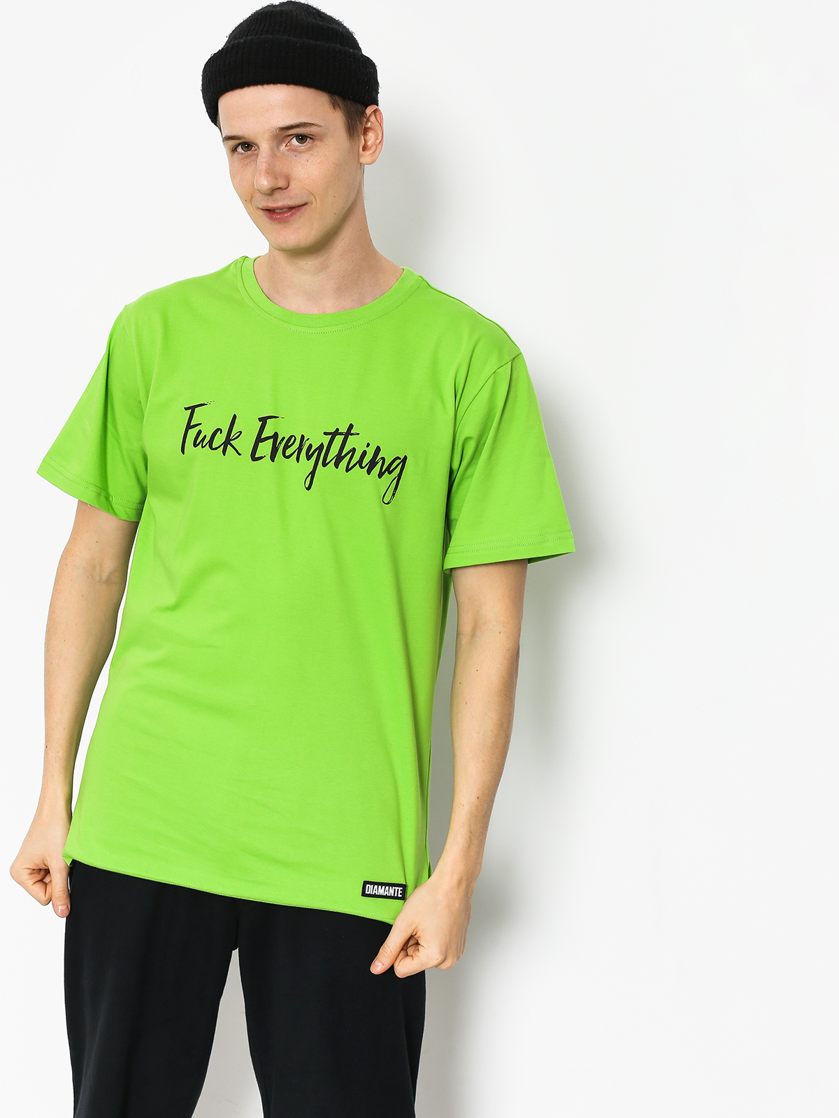 T-shirt Diamante Wear Fuck Everything (green)