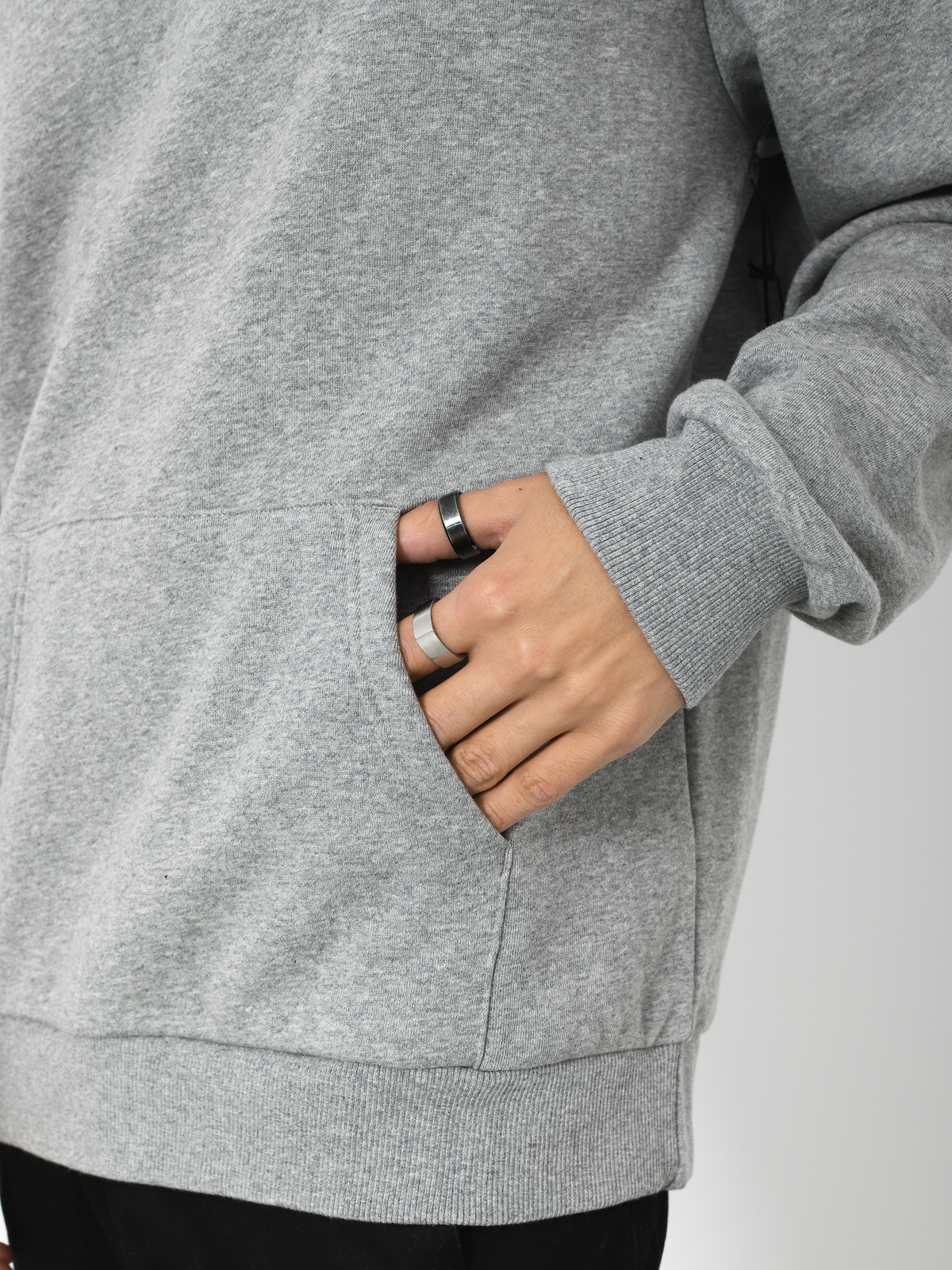 Bluza z kapturem Brixton Wheeler Intl HD (heather grey/black)