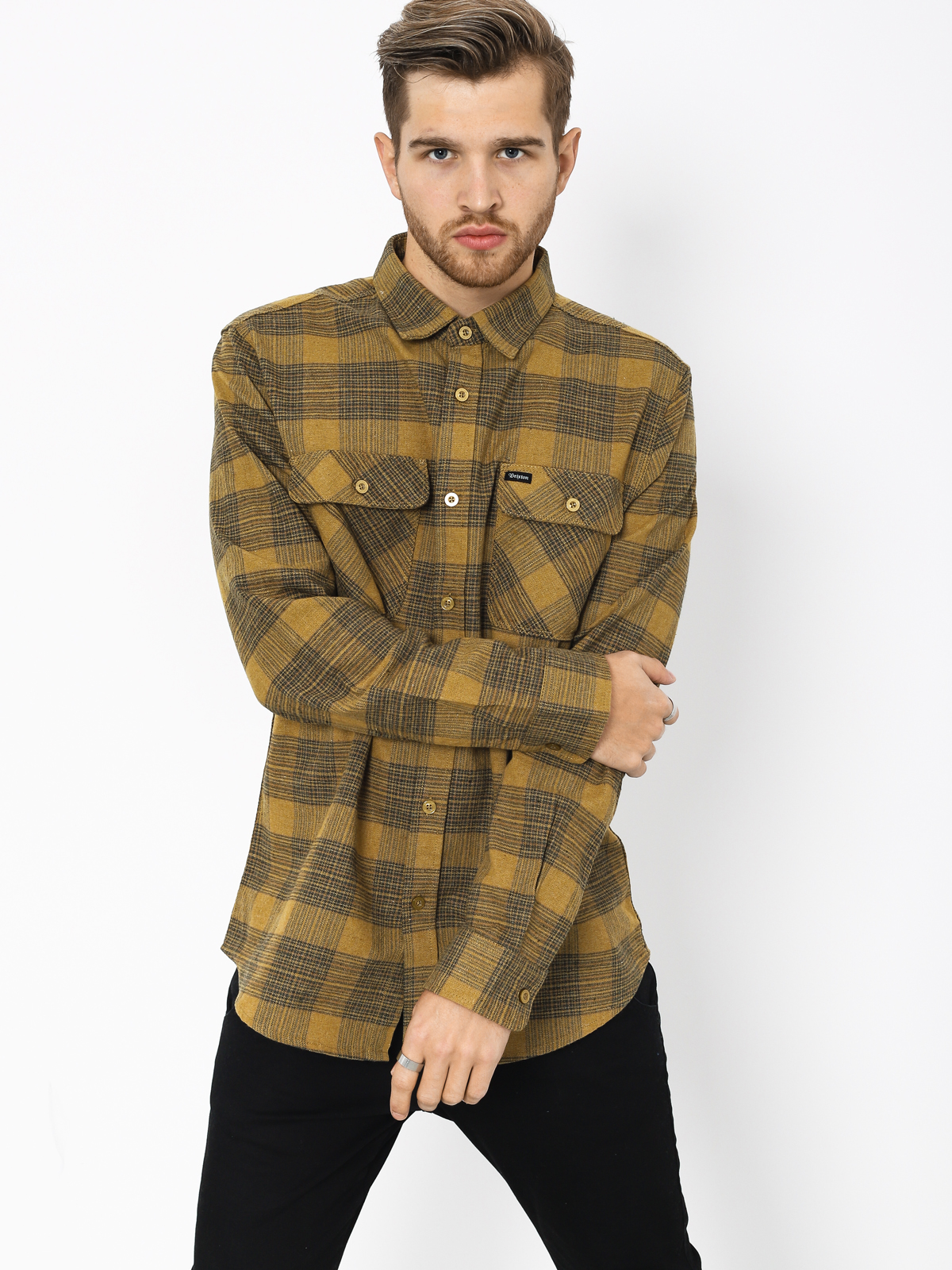 Koszula Brixton Bowery Ls (avocado)
