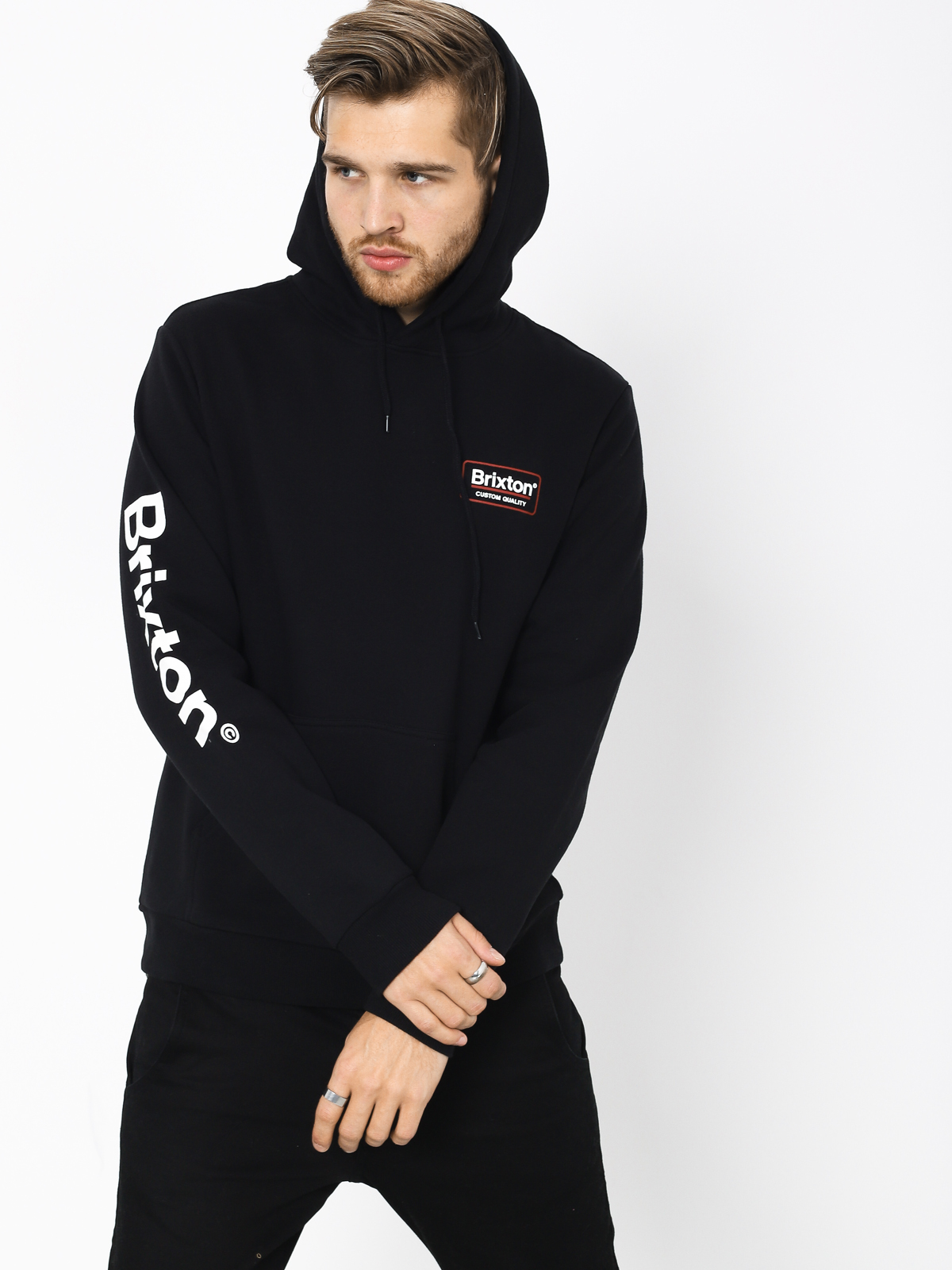 Bluza z kapturem Brixton Palmer II Intl HD (black)
