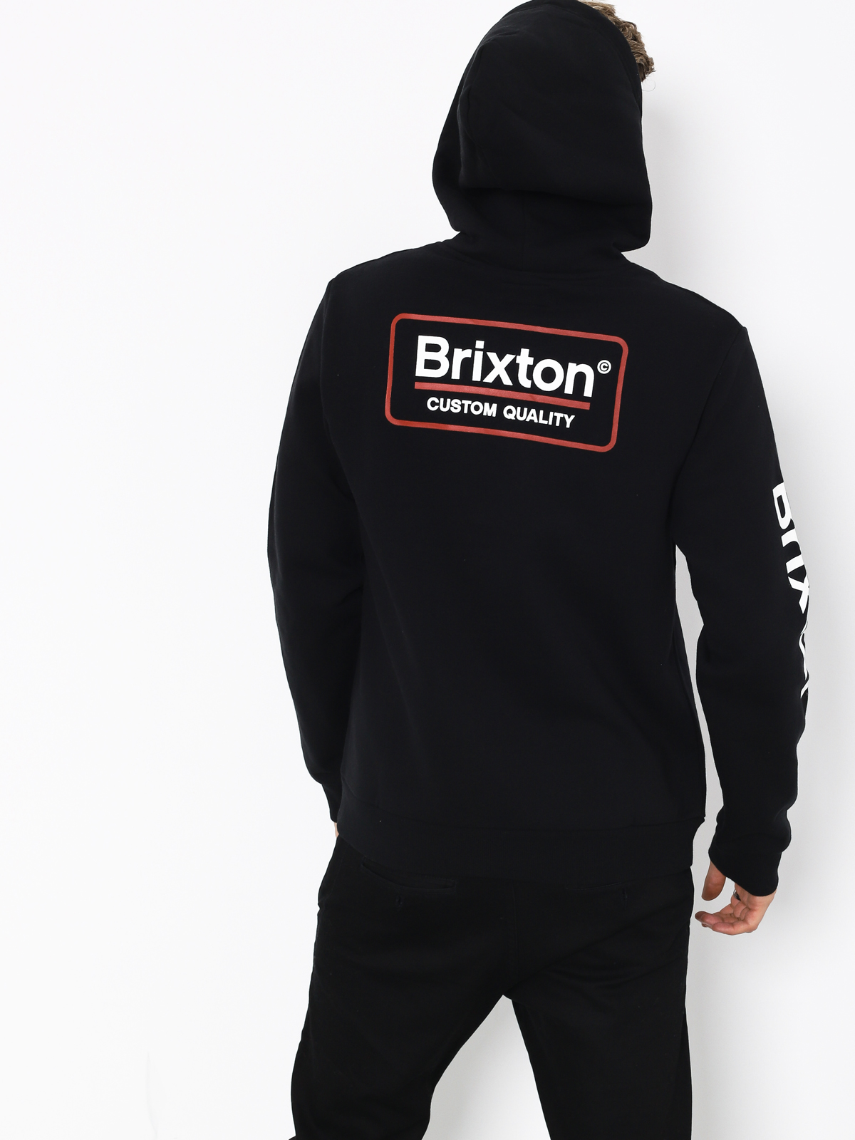 Bluza z kapturem Brixton Palmer II Intl HD (black)