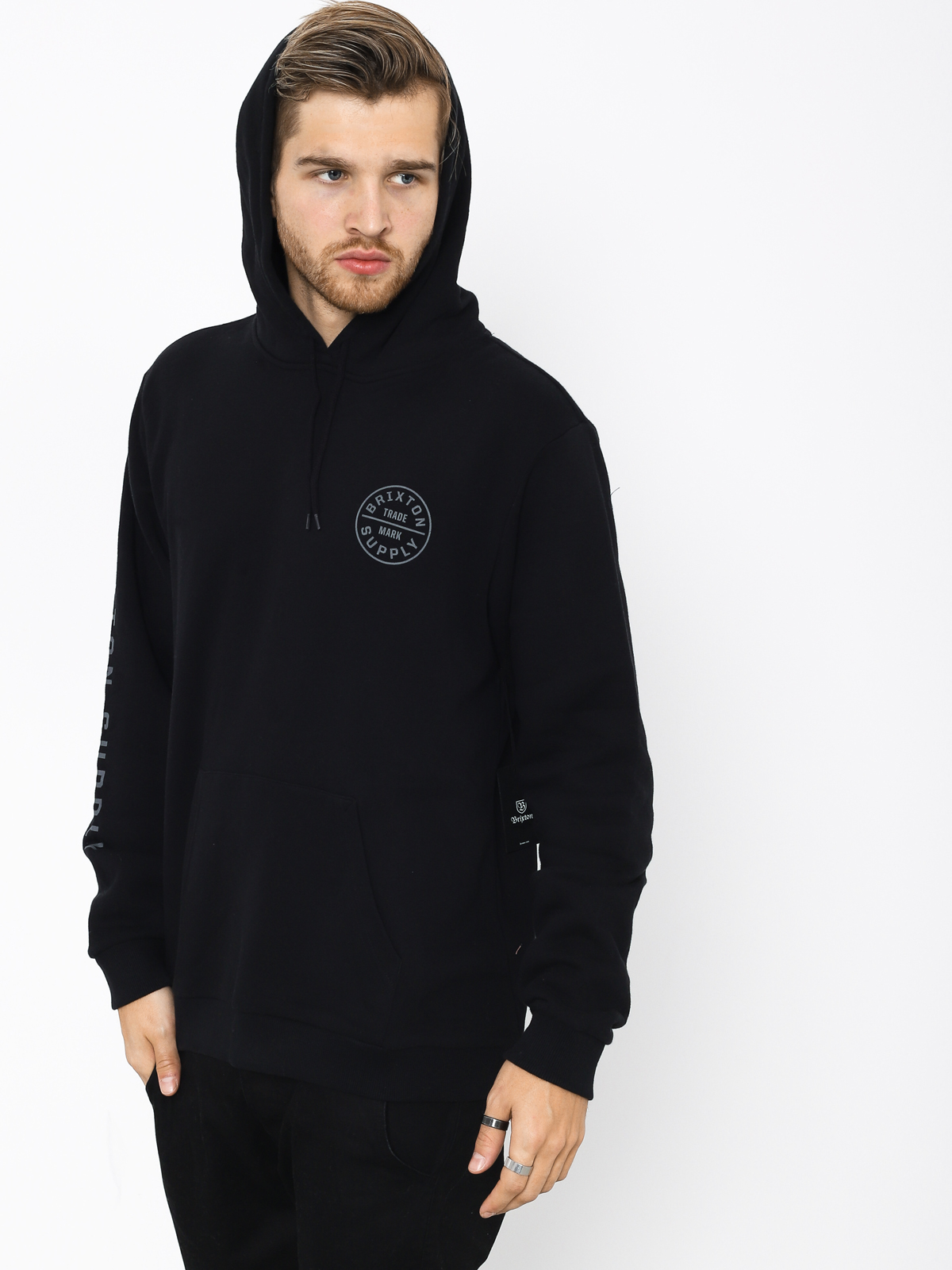 Bluza z kapturem Brixton Oath II Intl HD (black)