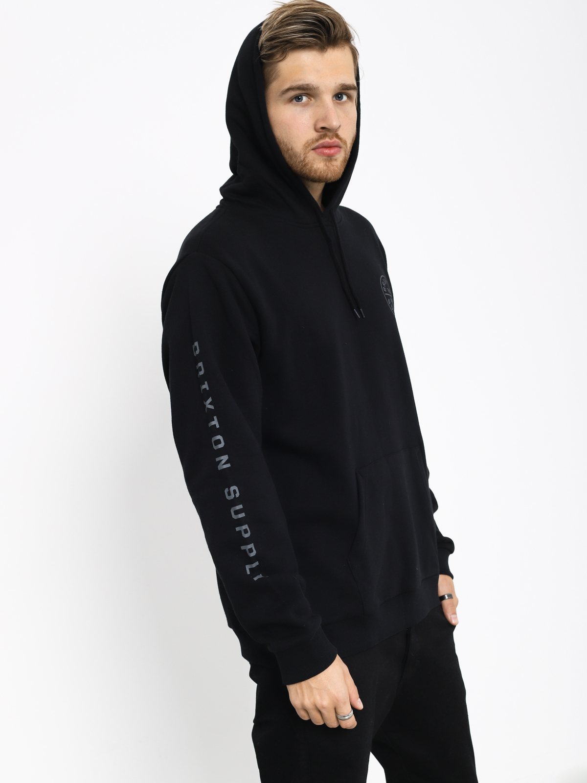 Bluza z kapturem Brixton Oath II Intl HD (black)