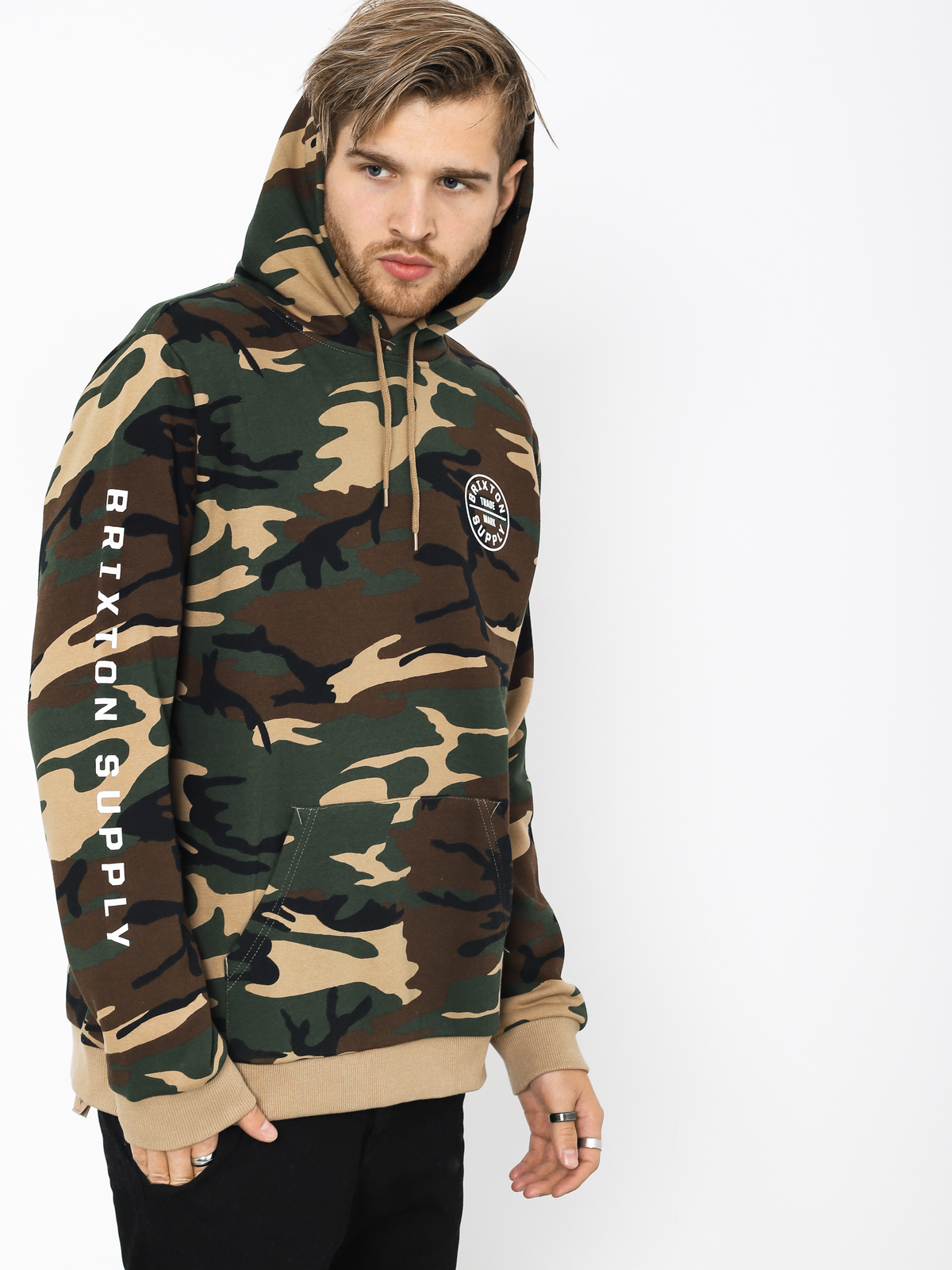 Bluza z kapturem Brixton Oath II Intl HD (camo)