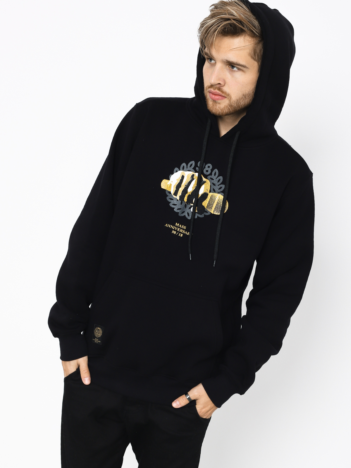 Bluza z kapturem MassDnm Golden Mic HD (black)
