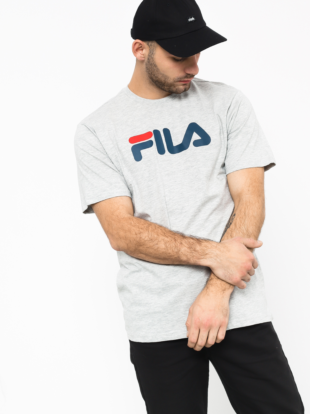 T-shirt Fila Pure Short Sleeve Shirt (light grey mel bros)