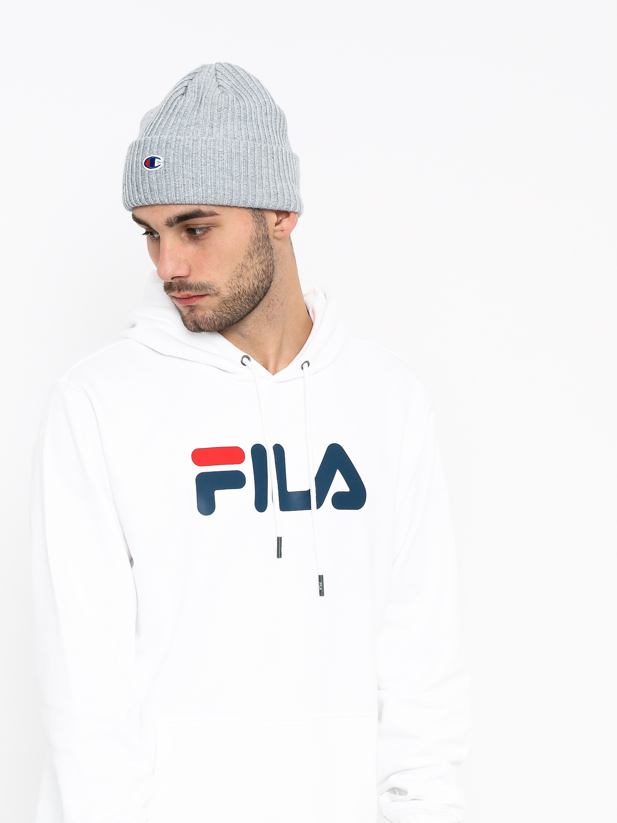 Bluza z kapturem Fila Pure HD (bright white)