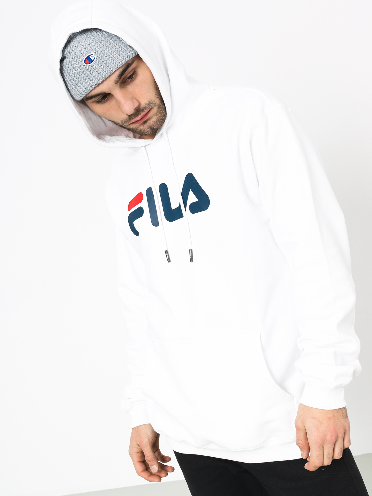 Bluza z kapturem Fila Pure HD (bright white)
