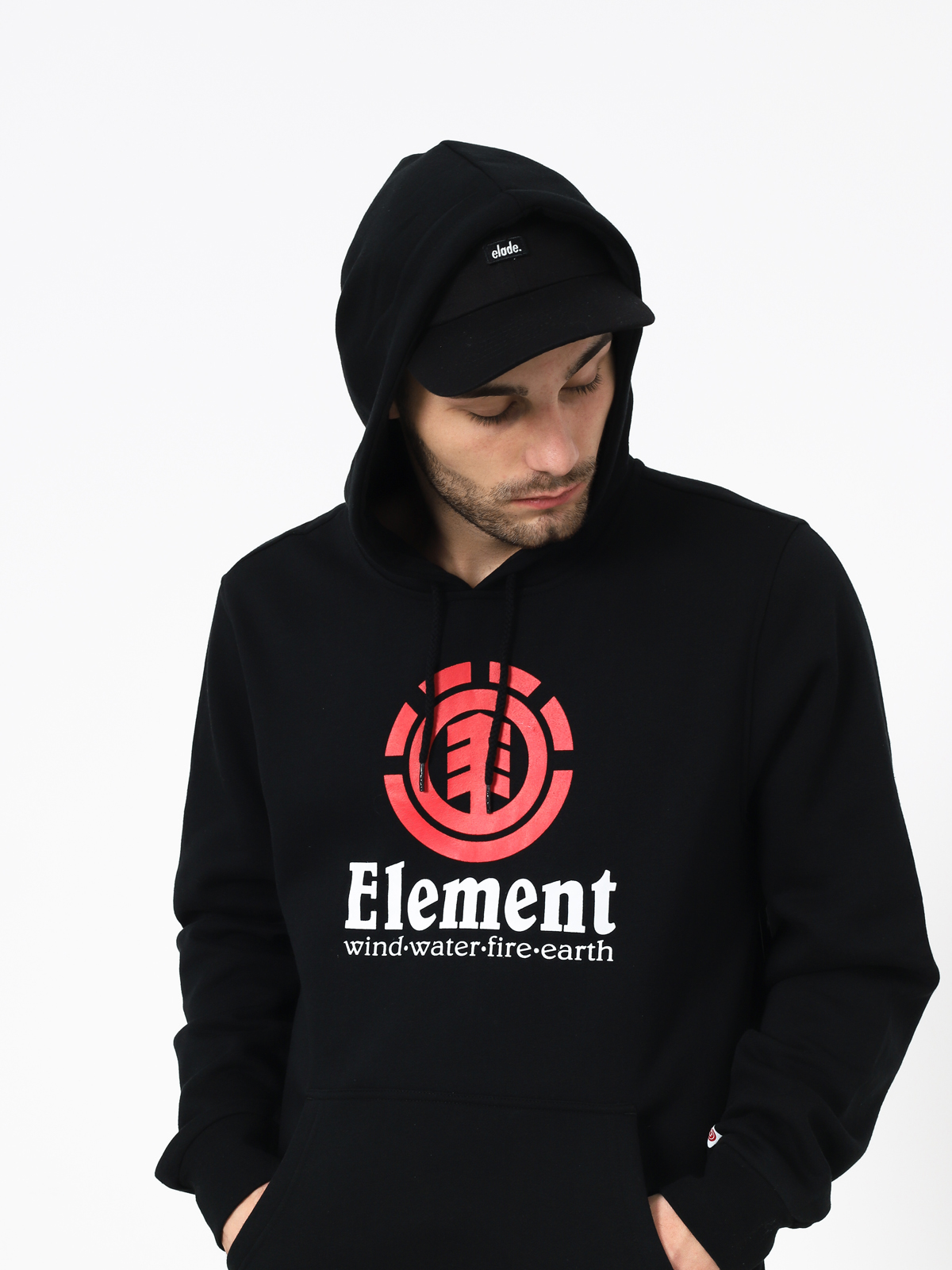 Bluza z kapturem Element Vertical HD (flint black)